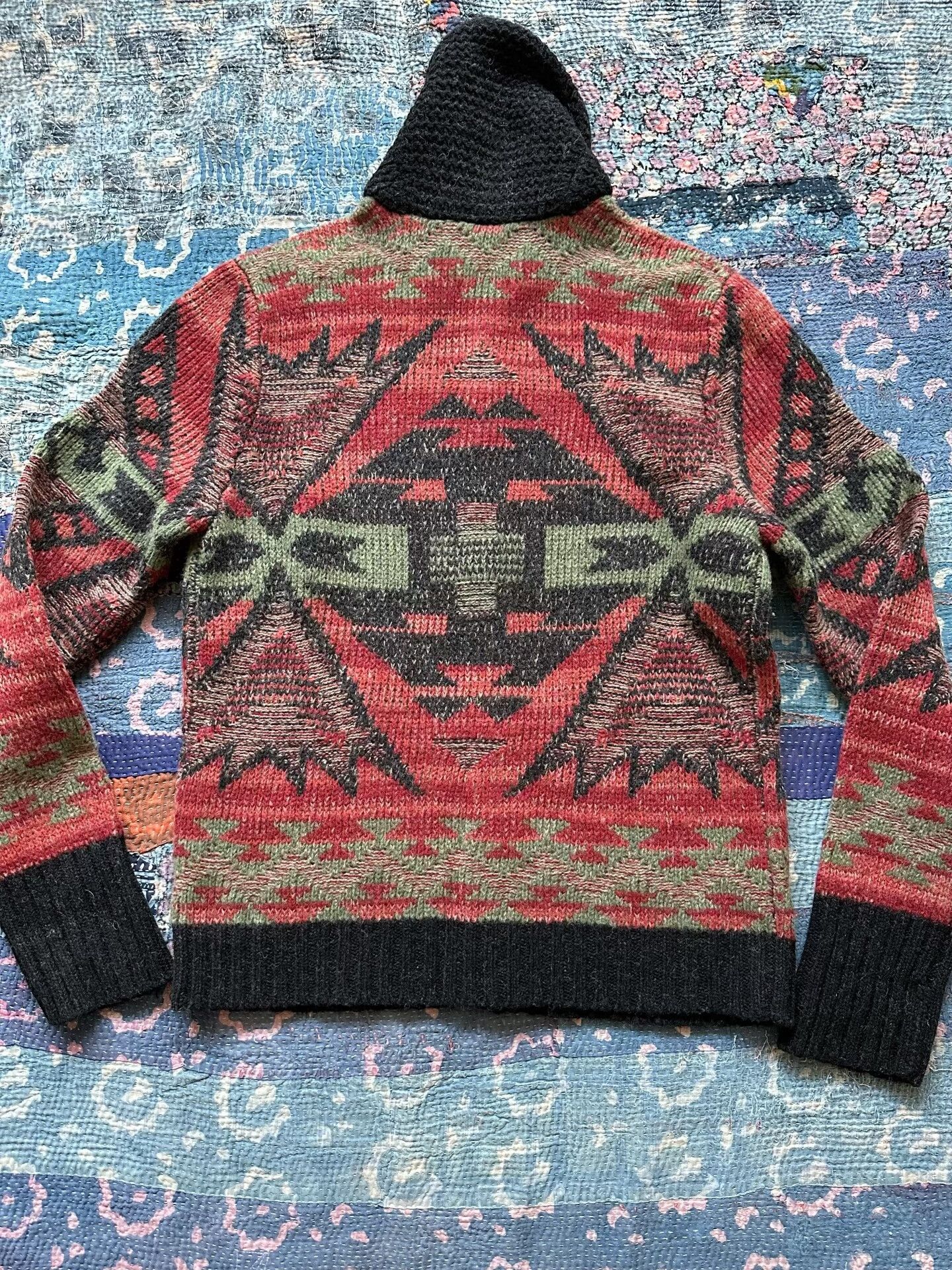 RRL Ralph Lauren Southwest Blend Zip Knit Sweater Size US M / EU 48-50 / 2 - 2 Thumbnail