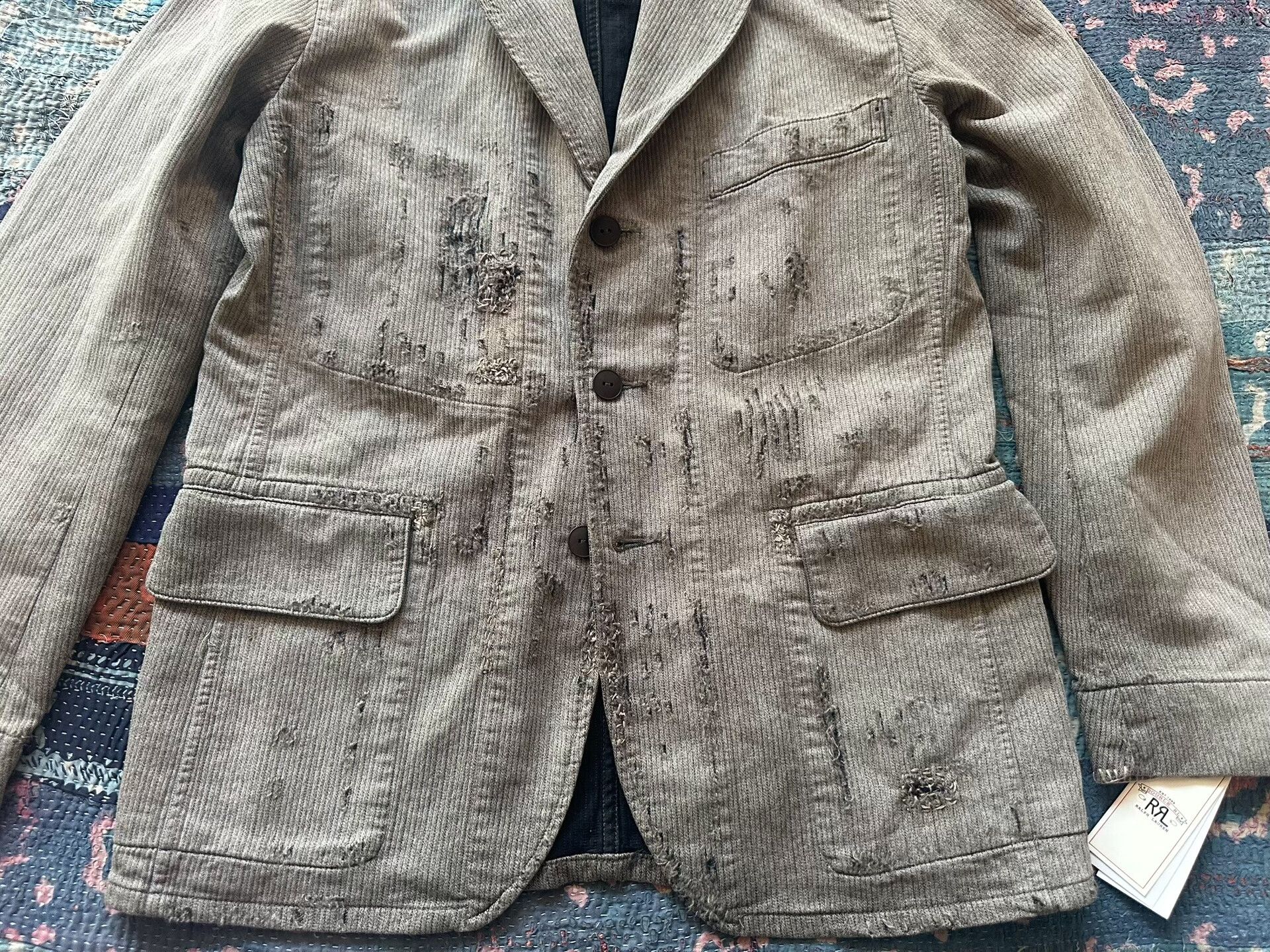 RRL Ralph Lauren RRL Distressed Vintage Blazer Size US M / EU 48-50 / 2 - 3 Thumbnail
