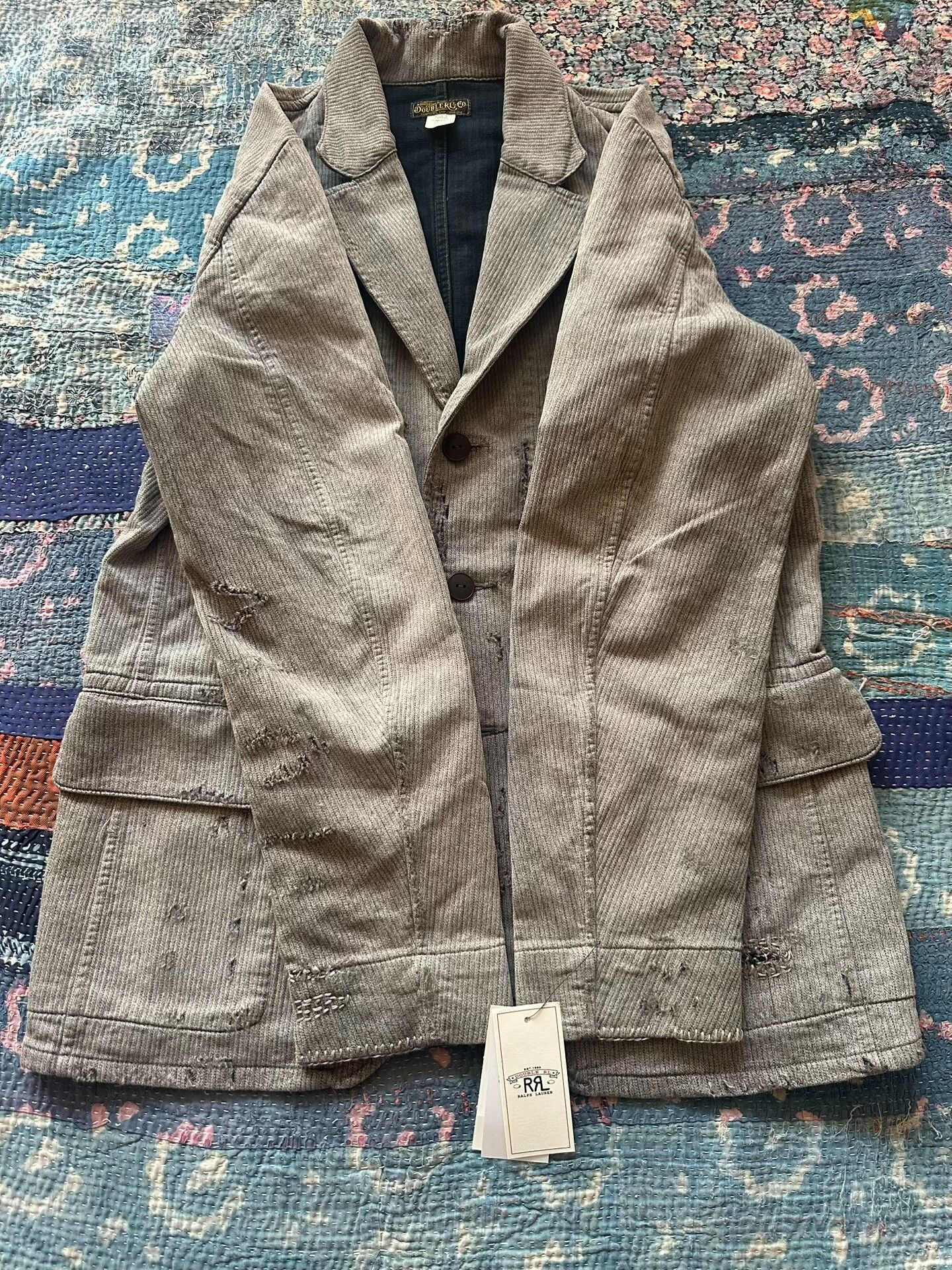 RRL Ralph Lauren RRL Distressed Vintage Blazer Size US M / EU 48-50 / 2 - 2 Thumbnail