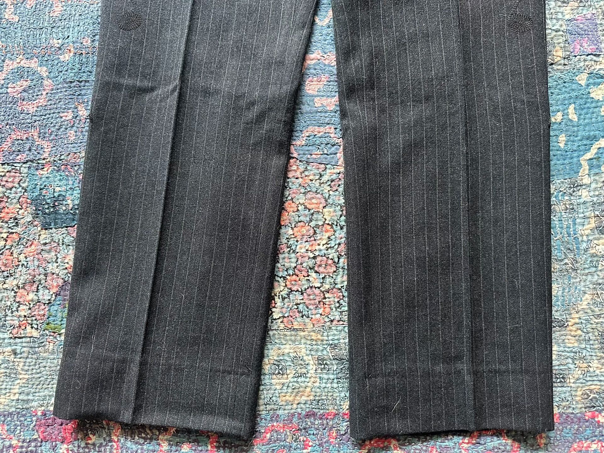 RRL Ralph Lauren RRL Embroidered Musician Wool Stripe Pants Size US 32 / EU 48 - 2 Thumbnail