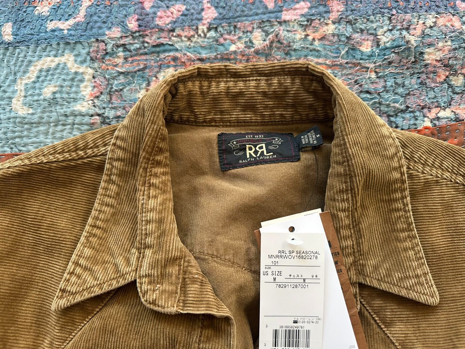 RRL Ralph Lauren RRL Corduroy Button-Up Western Shirt Size US M / EU 48-50 / 2 - 5 Thumbnail