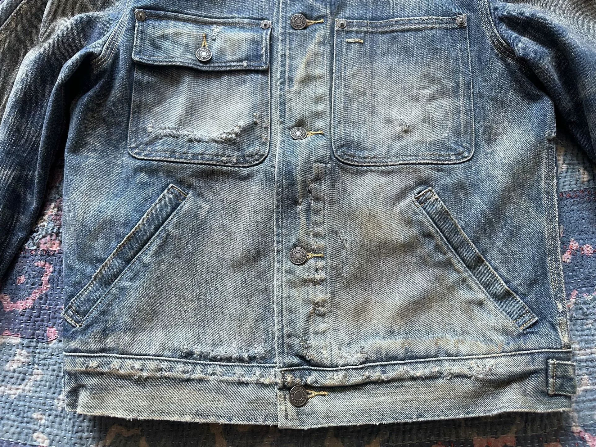 RRL Ralph Lauren Polo Ralph Lauren Vintage Denim Jacket Size US S / EU 44-46 / 1 - 4 Thumbnail