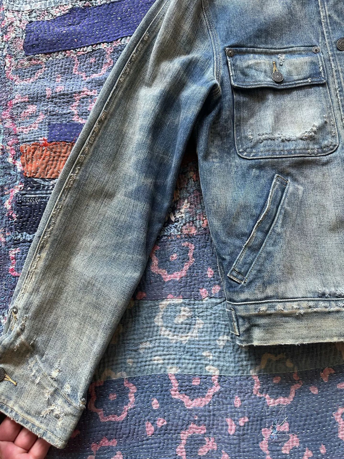 RRL Ralph Lauren Polo Ralph Lauren Vintage Denim Jacket Size US S / EU 44-46 / 1 - 5 Thumbnail
