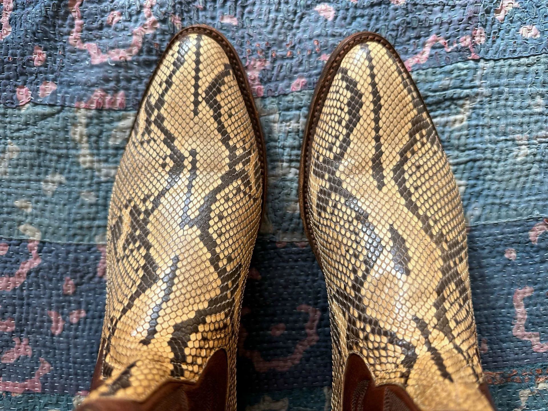 RRL Ralph Lauren RRL Snake Skin Western Boots Size US 9.5 / EU 42-43 - 4 Thumbnail