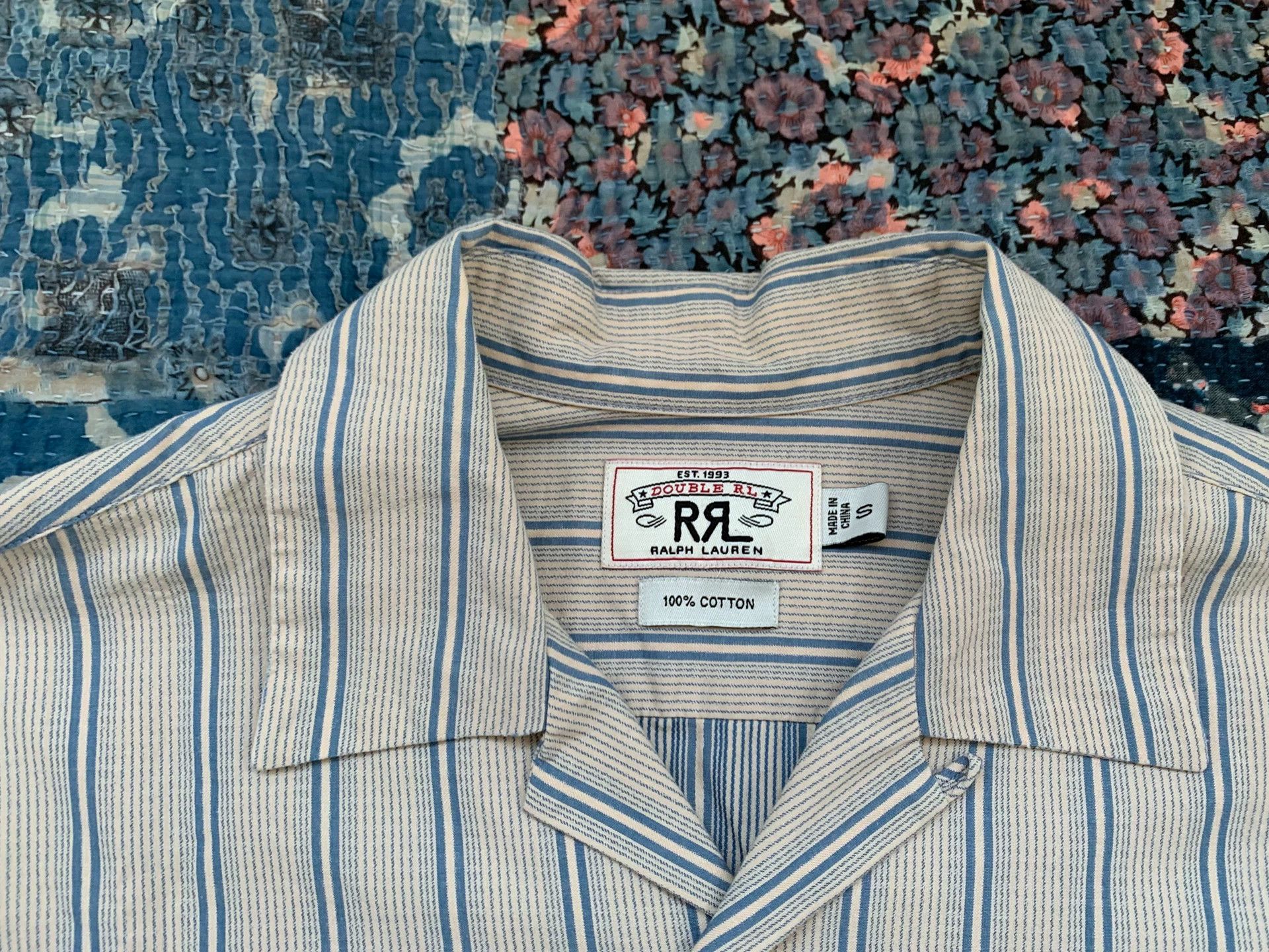 RRL Ralph Lauren RRL Striped Cotton Shirt Size US S / EU 44-46 / 1 - 4 Thumbnail