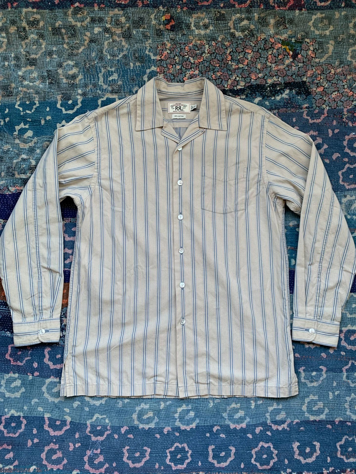 RRL Ralph Lauren RRL Striped Cotton Shirt Size US S / EU 44-46 / 1 - 2 Thumbnail