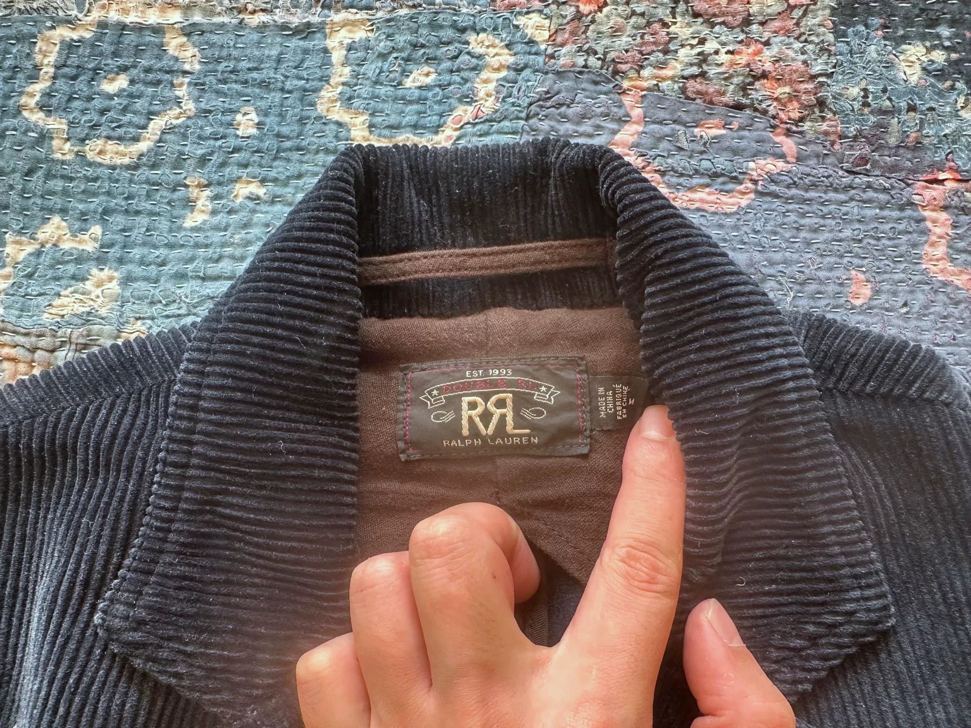RRL Ralph Lauren RRL Corduroy Indigo Dye Blazer Size US M / EU 48-50 / 2 - 3 Thumbnail