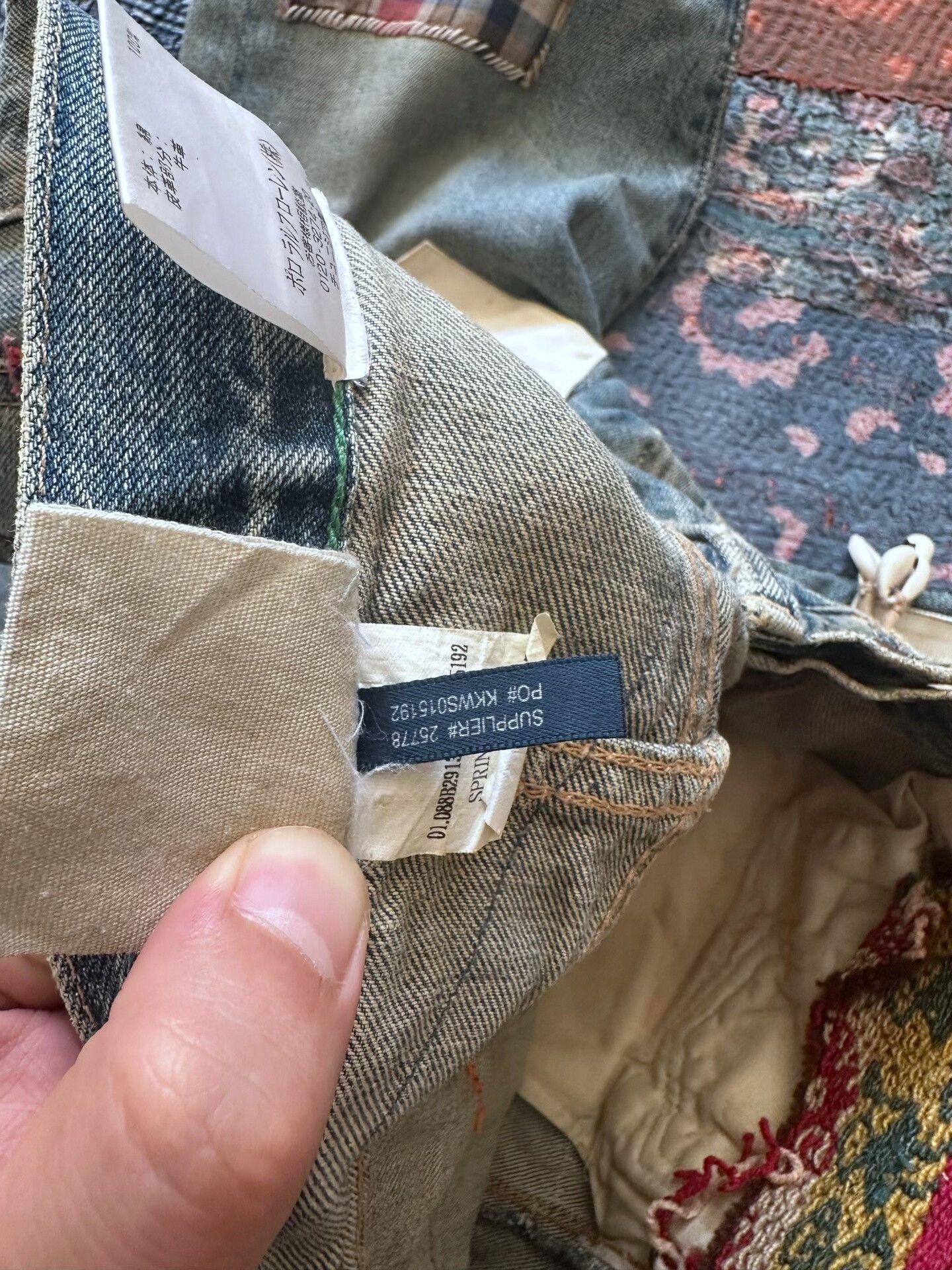 RRL Ralph Lauren Polo Ralph Lauren Patchwork Denim Jeans Size US 29 - 7 Thumbnail