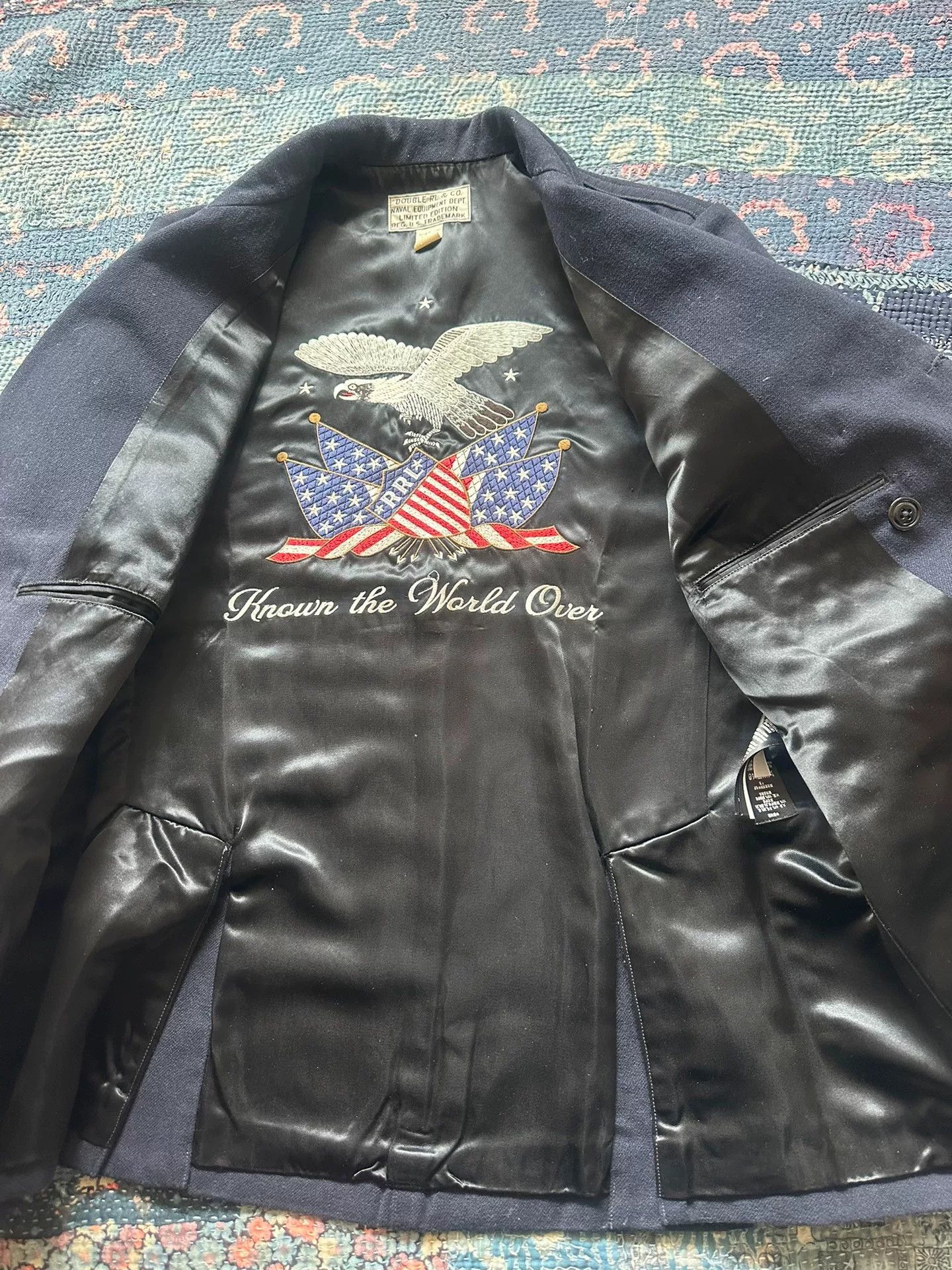 RRL Ralph Lauren RRL Embroidered Double-Breasted Pilot Coat Size US M / EU 48-50 / 2 - 5 Thumbnail