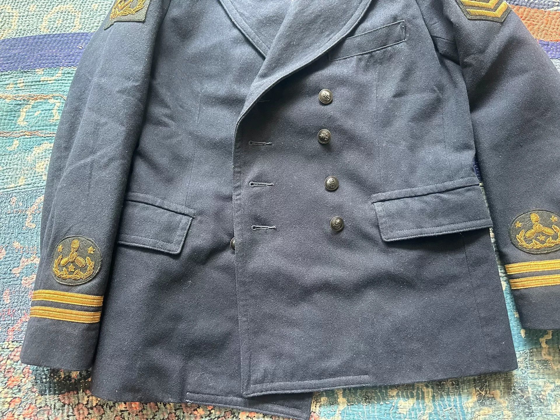 RRL Ralph Lauren RRL Embroidered Double-Breasted Pilot Coat Size US M / EU 48-50 / 2 - 4 Thumbnail