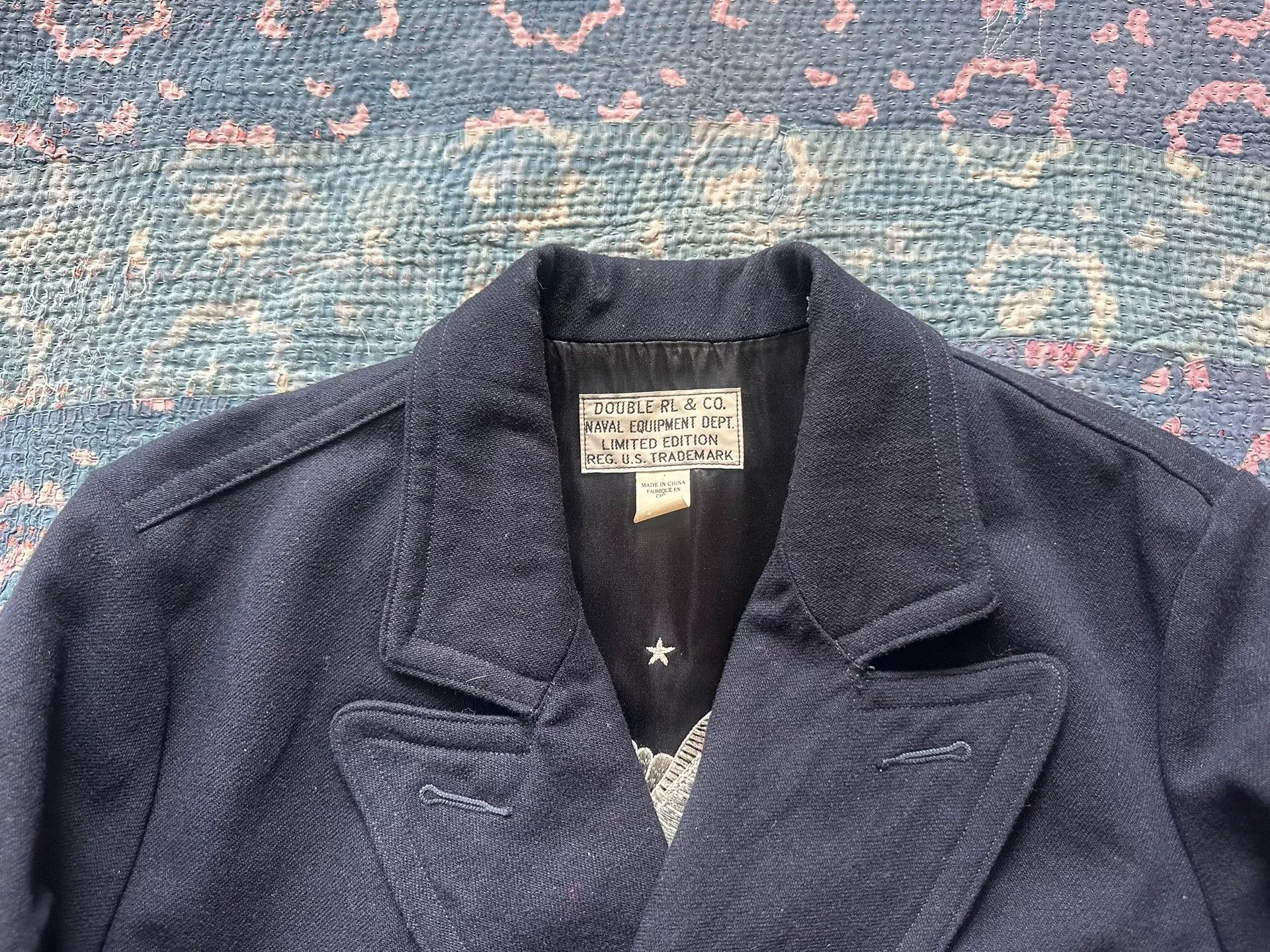 RRL Ralph Lauren RRL Embroidered Double-Breasted Pilot Coat Size US M / EU 48-50 / 2 - 3 Thumbnail