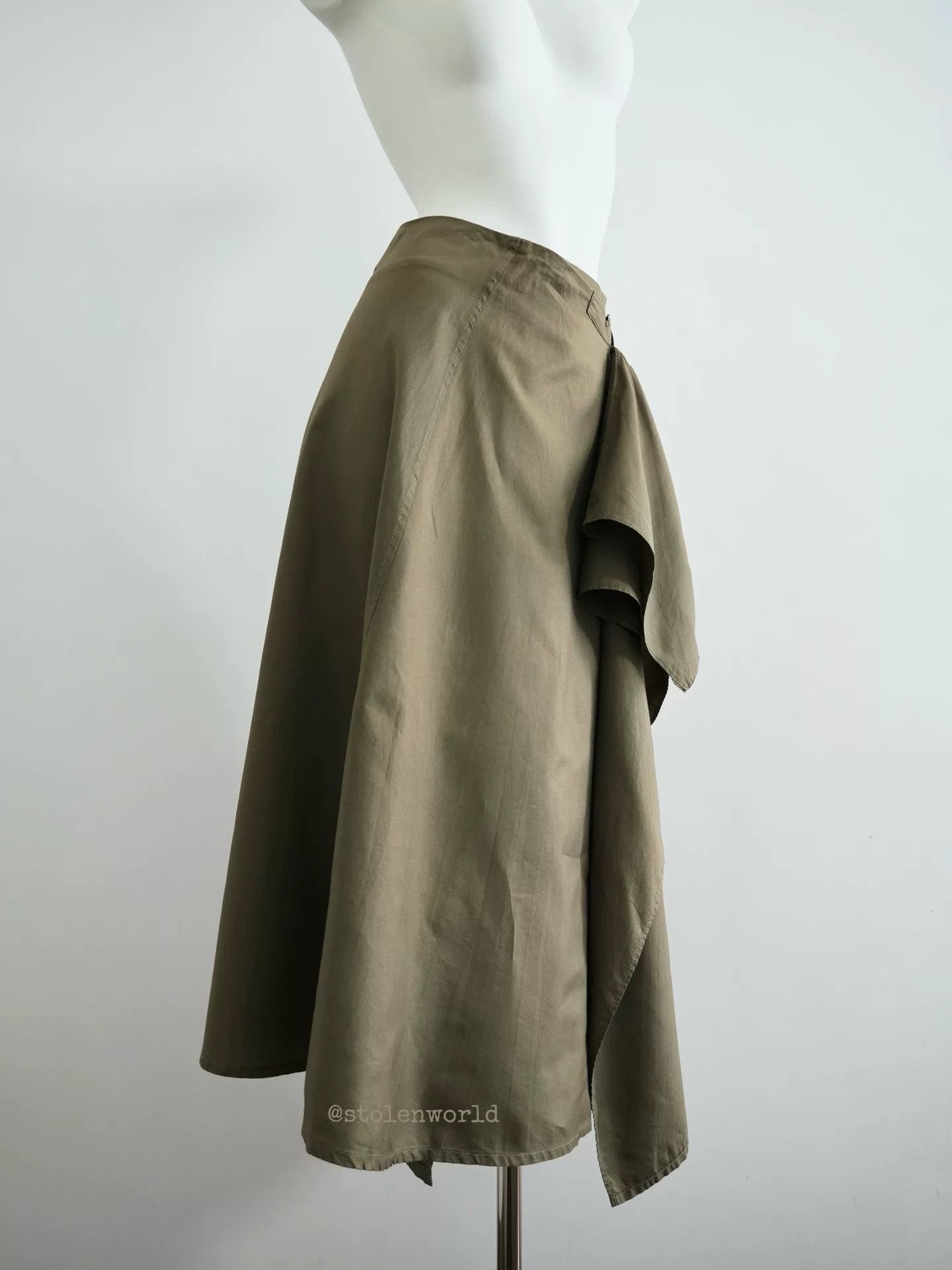 Yohji Yamamoto Yohji Yamamoto Asymmetrical Drape Skirt Size 22" - 5 Thumbnail