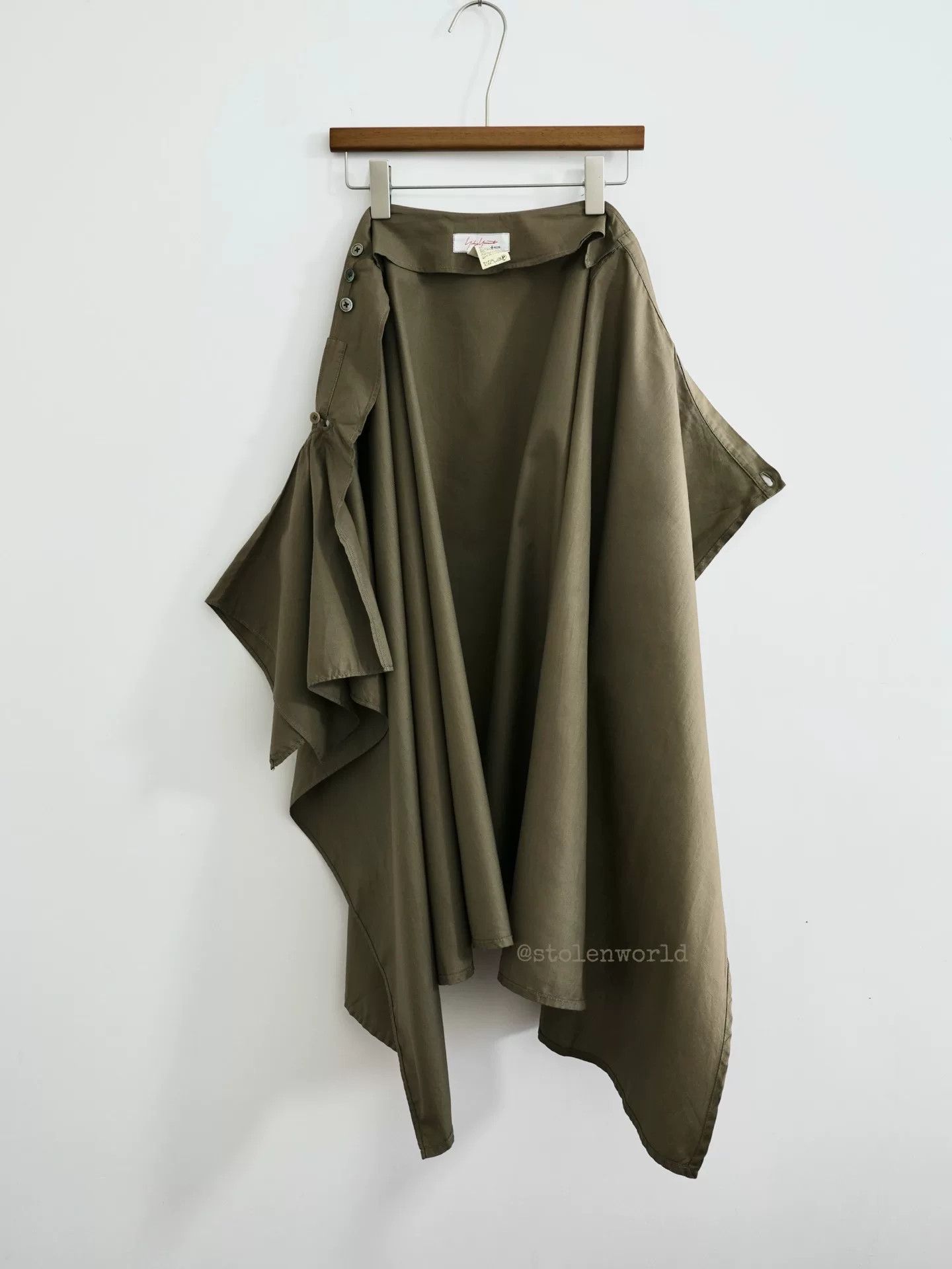 Yohji Yamamoto Yohji Yamamoto Asymmetrical Drape Skirt Size 22" - 2 Thumbnail
