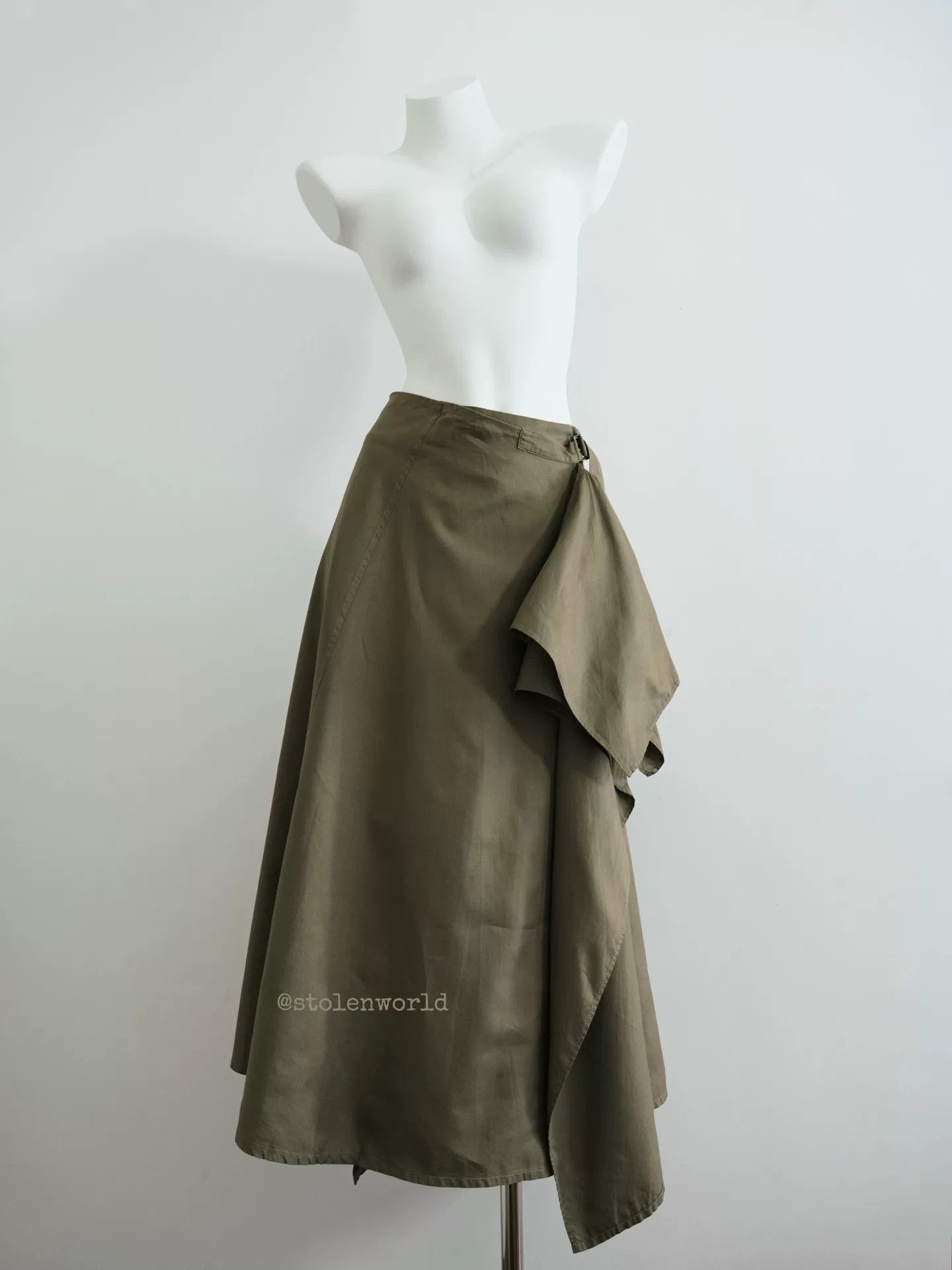 Yohji Yamamoto Yohji Yamamoto Asymmetrical Drape Skirt Size 22" - 4 Thumbnail