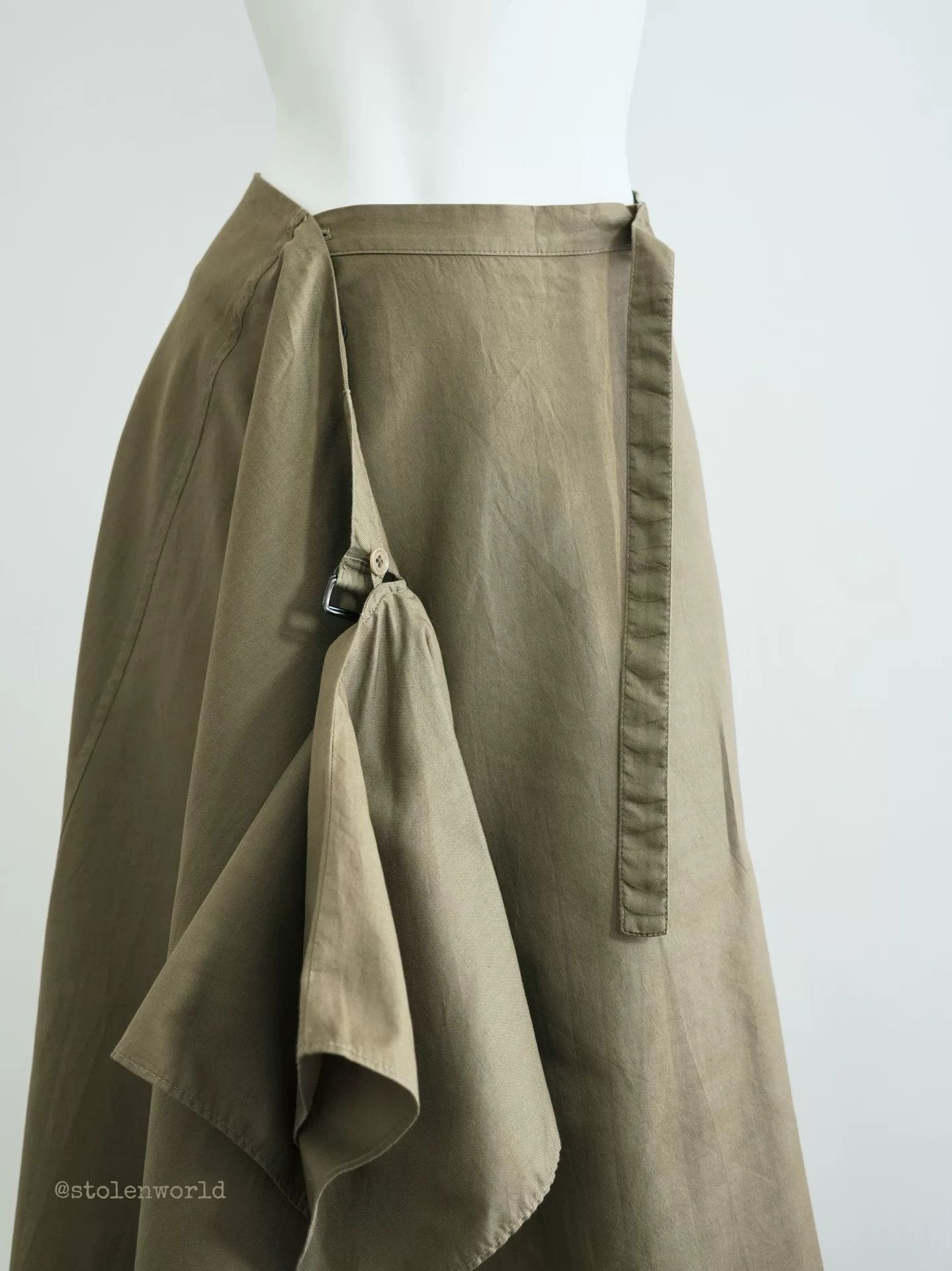 Yohji Yamamoto Yohji Yamamoto Asymmetrical Drape Skirt Size 22" - 6 Thumbnail