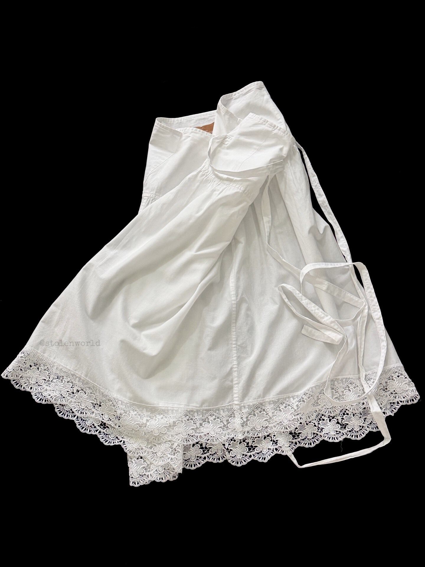 Comme des Garcons Comme des Garçons White Lace Wrap Skirt Size 27" / US 4 / IT 40 - 3 Thumbnail