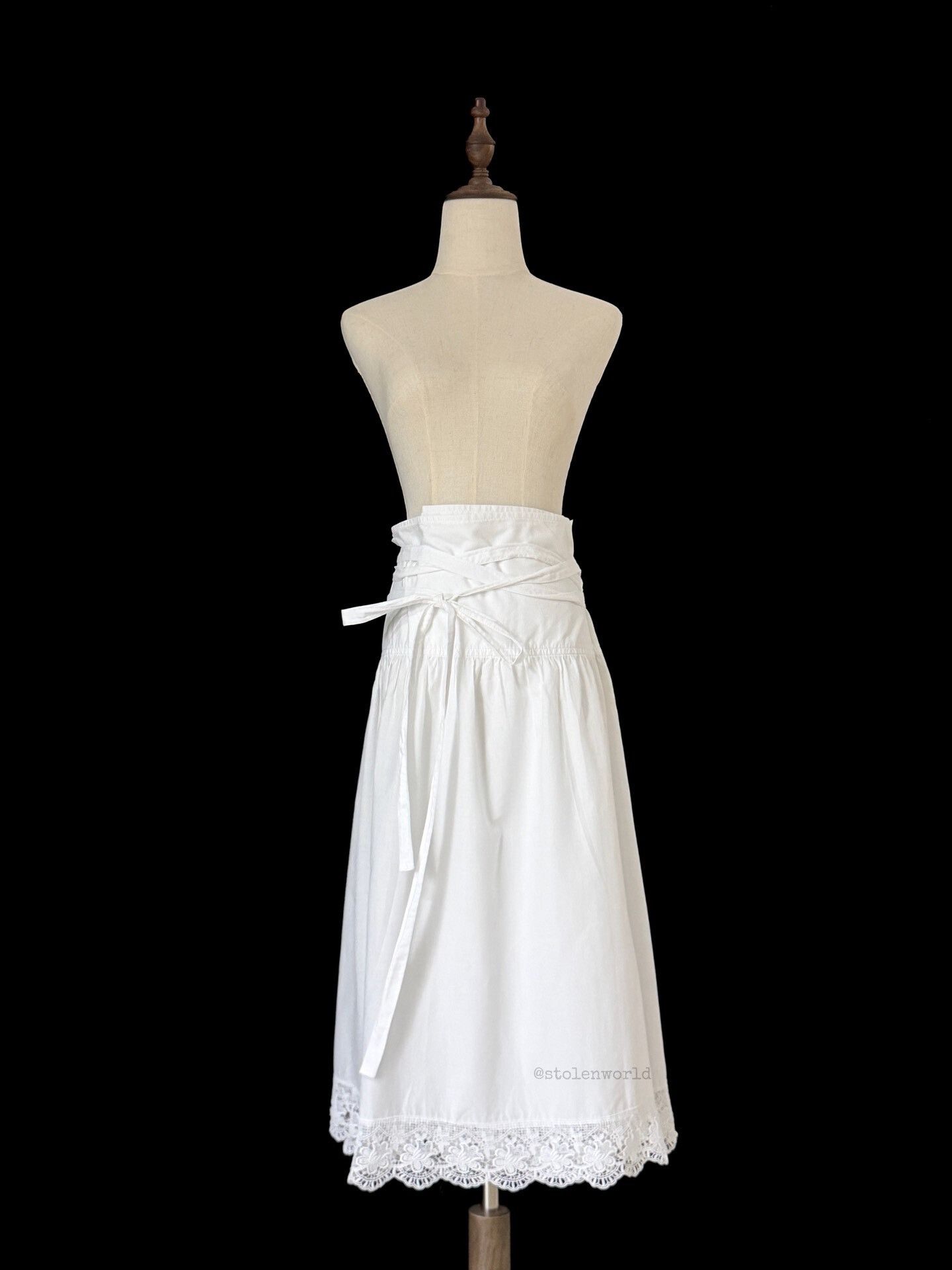 Comme des Garcons Comme des Garçons White Lace Wrap Skirt Size 27" / US 4 / IT 40 - 8 Thumbnail