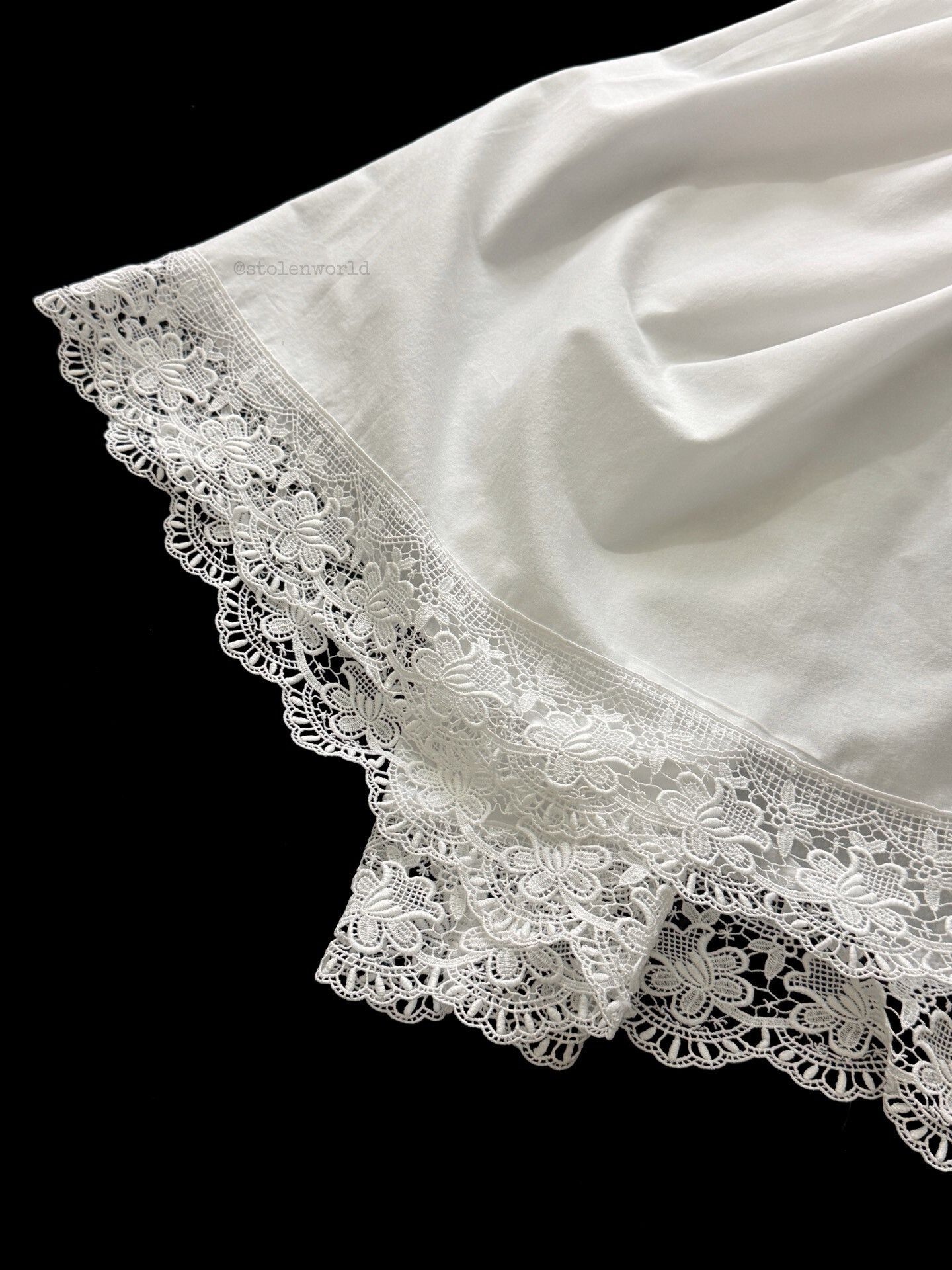 Comme des Garcons Comme des Garçons White Lace Wrap Skirt Size 27" / US 4 / IT 40 - 6 Thumbnail