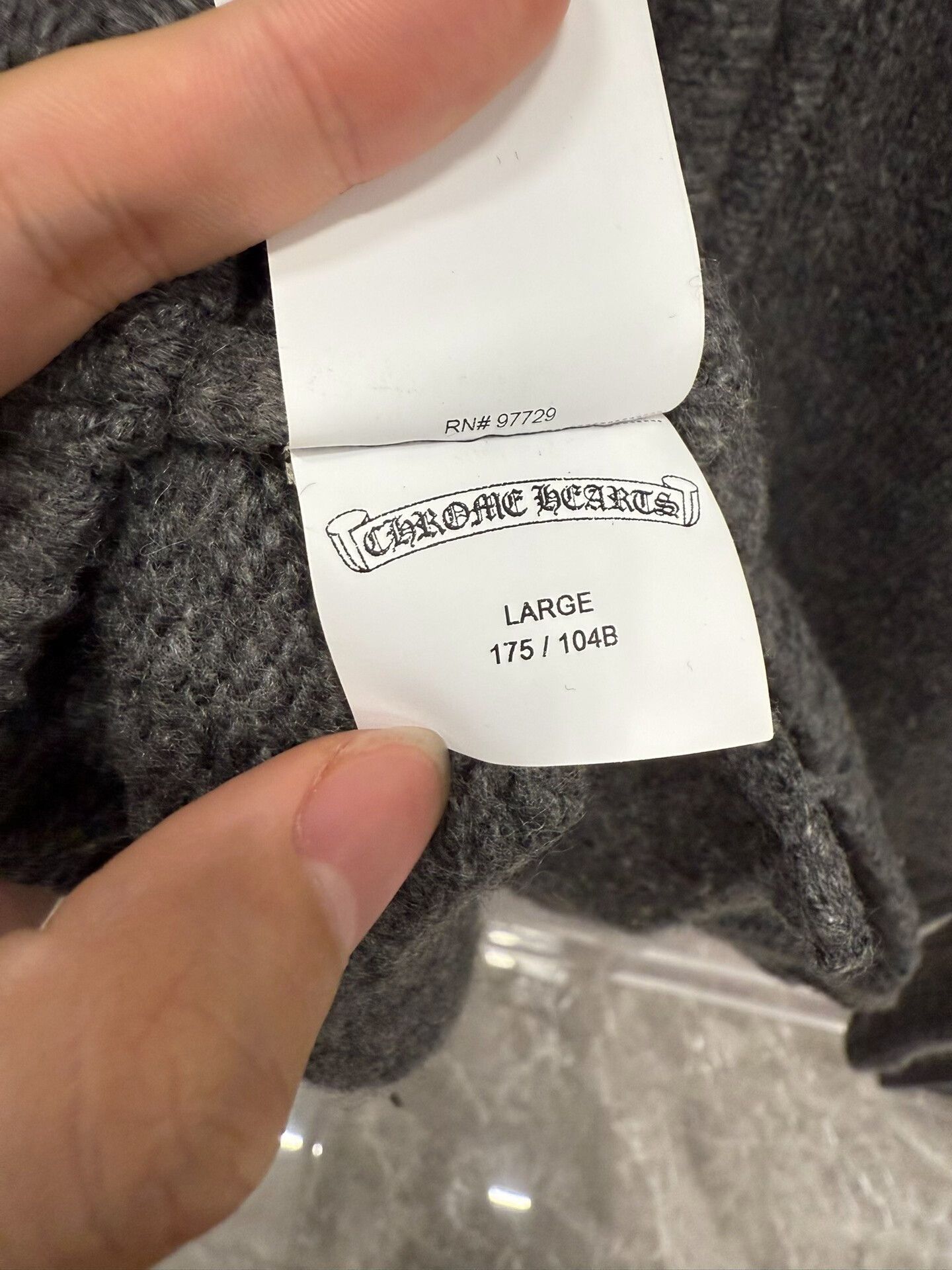 Chrome Hearts Chrome Hearts CH Logo Gray Cashmere Cardigan-dmc Size US L / EU 52-54 / 3 - 6 Thumbnail
