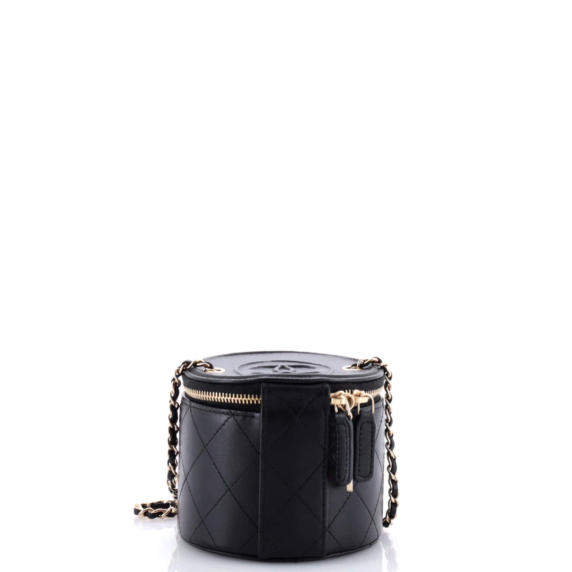 Chanel CC Round Vanity Case with Chain Size ONE SIZE - 4 Thumbnail