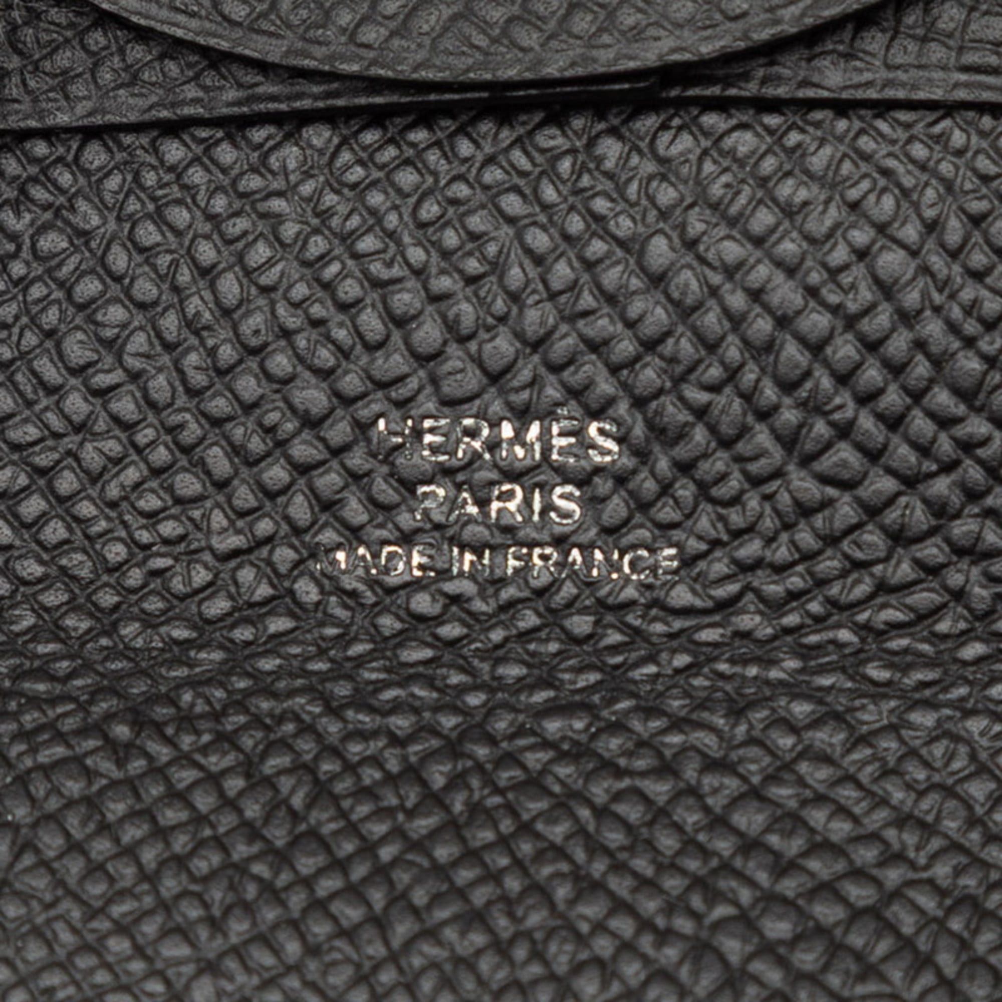 Hermes Hermès Bastia Wallet/Coin Case Black Epsom Leather Women's HERMES Size ONE SIZE - 6 Thumbnail