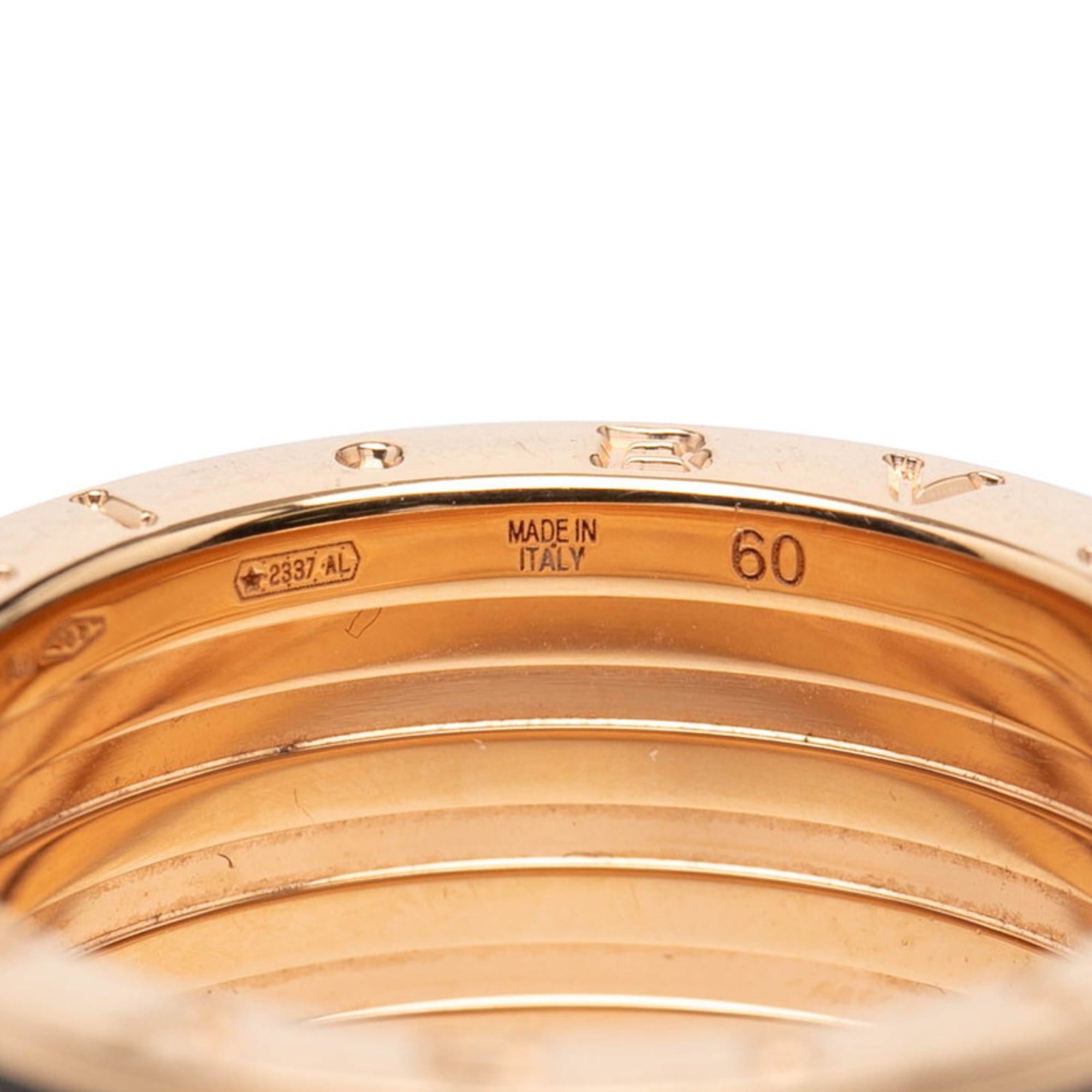 Bvlgari BVLGARI B.zero1 Rock 4-Band Ring #60 in Gold, Black, 18K PG, Pink and Ceramic for Men Size ONE SIZE - 6 Thumbnail