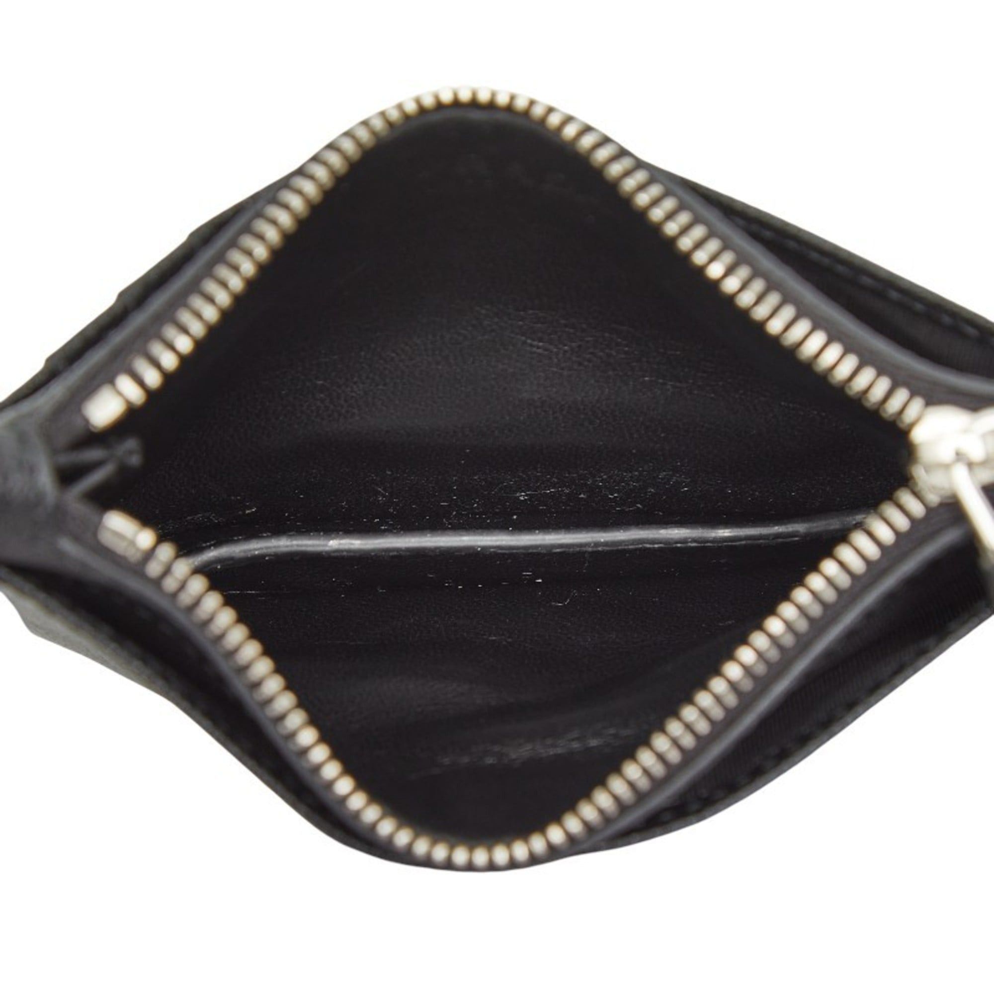 Prada Prada Triangle Logo Plate Wallet/Coin Case/Business Card Case 2MC084 Black Saffiano Leather Women's PRADA Size ONE SIZE - 6 Thumbnail