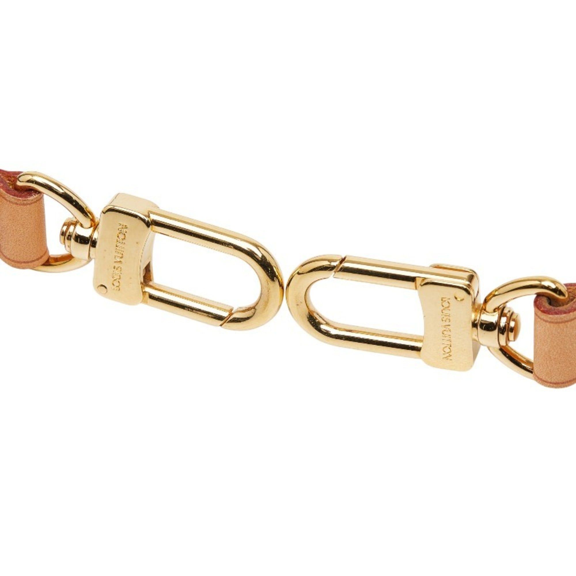 Louis Vuitton Louis Vuitton shoulder strap, beige leather, women's LOUIS VUITTON Size ONE SIZE - 3 Thumbnail