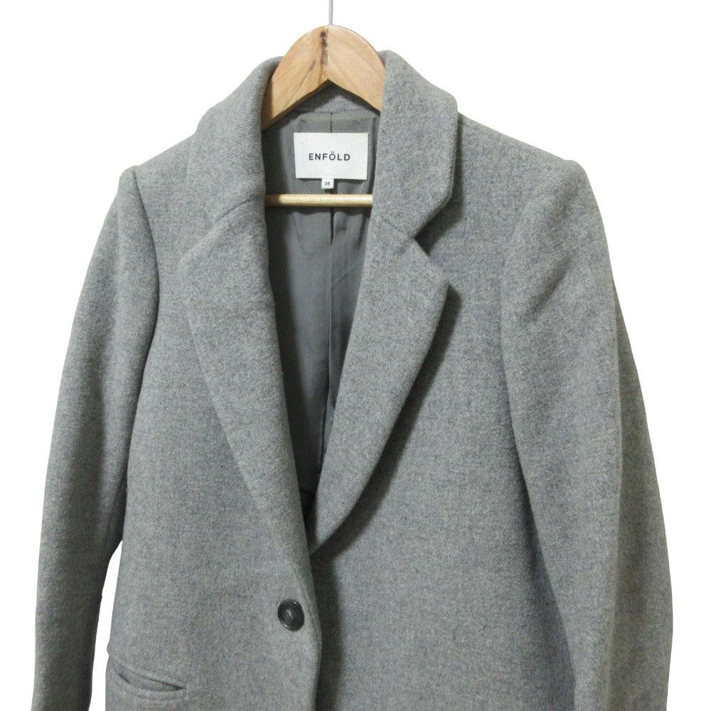 Other Other ENFOLD Chester Coat Wool Coat Textile Outerwear DUTY FREE for USA Size ONE SIZE - 4 Thumbnail