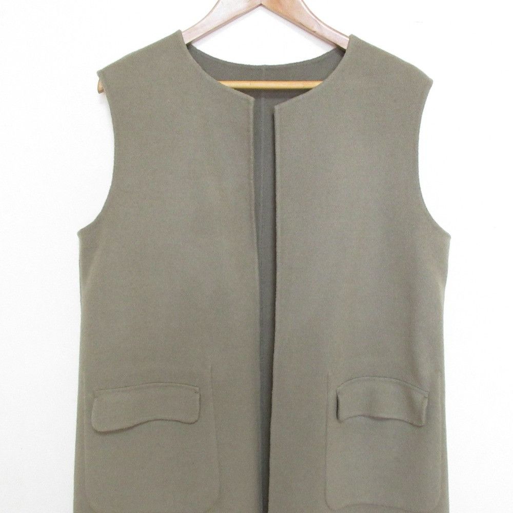 Other Other EPOCA THE SHOP Wool Long Vest Textile Outerwear E46411 DUTY FREE for USA Size ONE SIZE - 3 Thumbnail