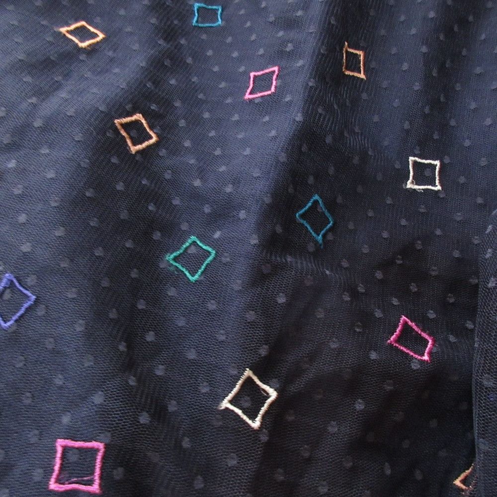 Other Other Diagram Embroidered Tulle Maxi Skirt Textile Skirts DUTY FREE for USA Size ONE SIZE - 10 Thumbnail