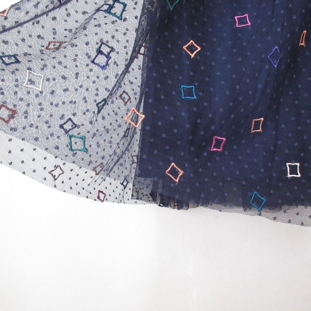 Other Other Diagram Embroidered Tulle Maxi Skirt Textile Skirts DUTY FREE for USA Size ONE SIZE - 3 Thumbnail