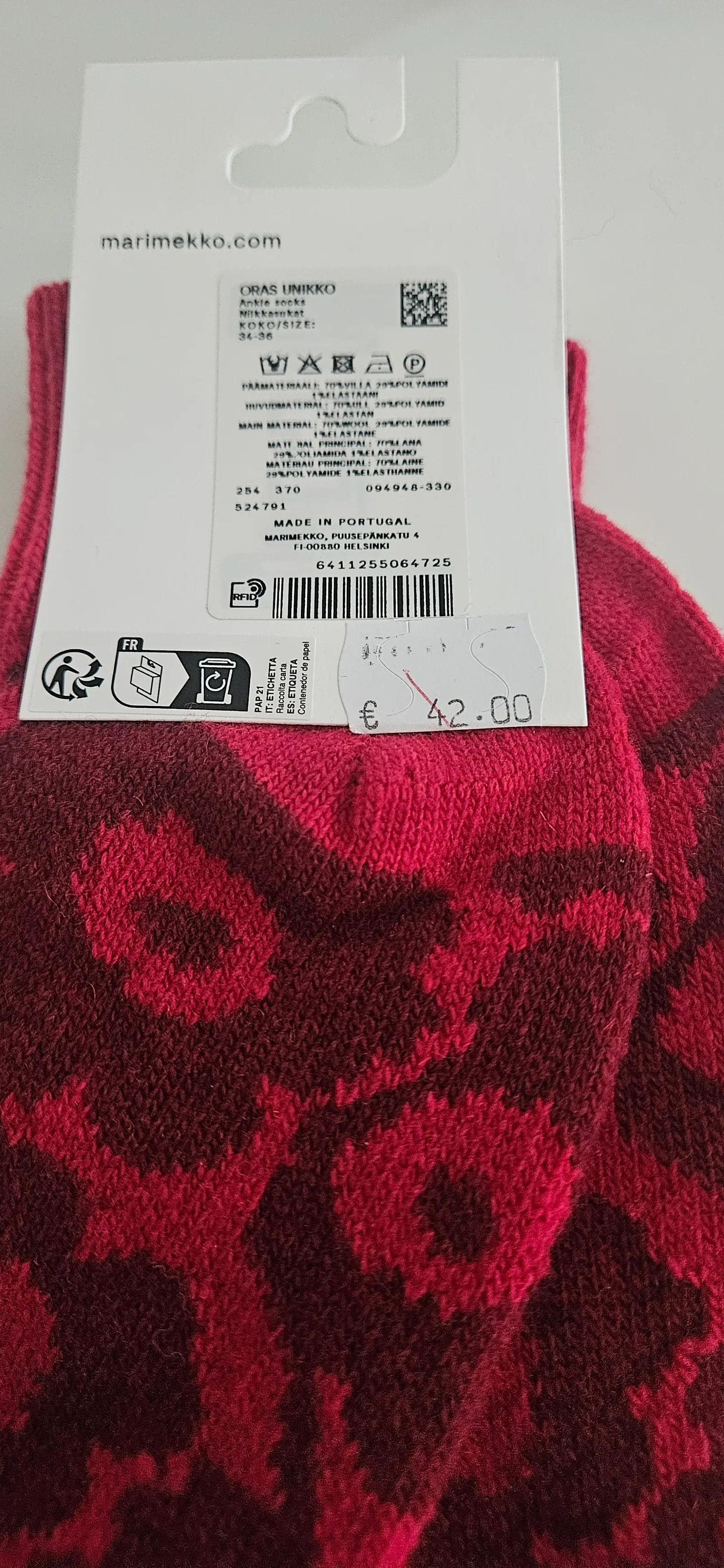Marimekko Marimekko Oras Unikko Tights Size ONE SIZE - 3 Thumbnail