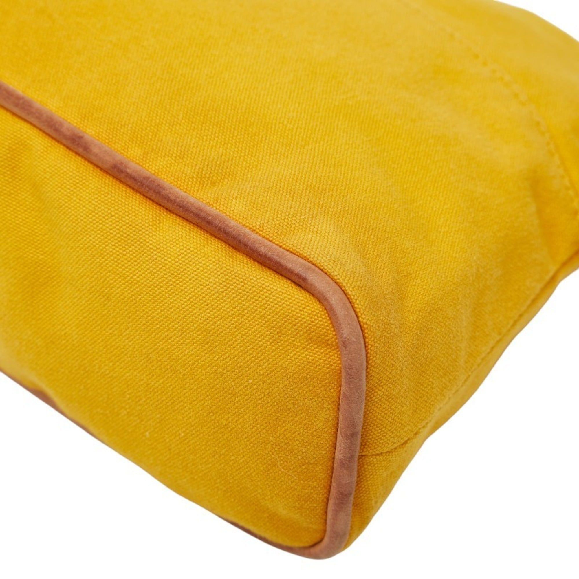 Hermes Hermes Bolide Pouch 25 Small Item Case Yellow Canvas Women's HERMES Size ONE SIZE - 4 Thumbnail
