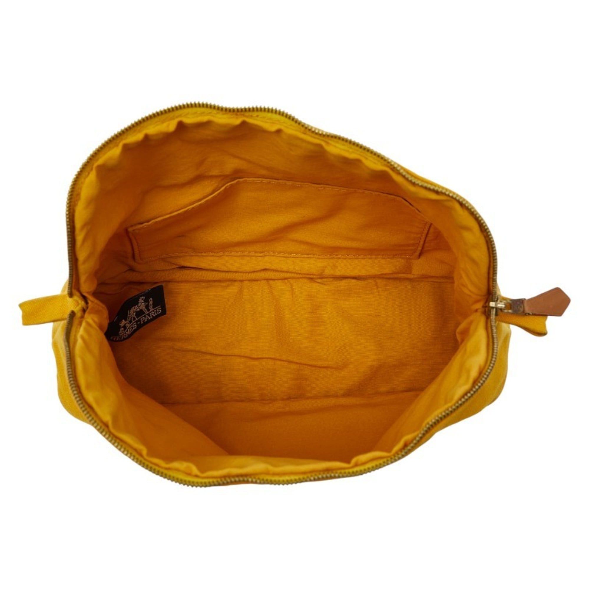 Hermes Hermes Bolide Pouch 25 Small Item Case Yellow Canvas Women's HERMES Size ONE SIZE - 7 Thumbnail
