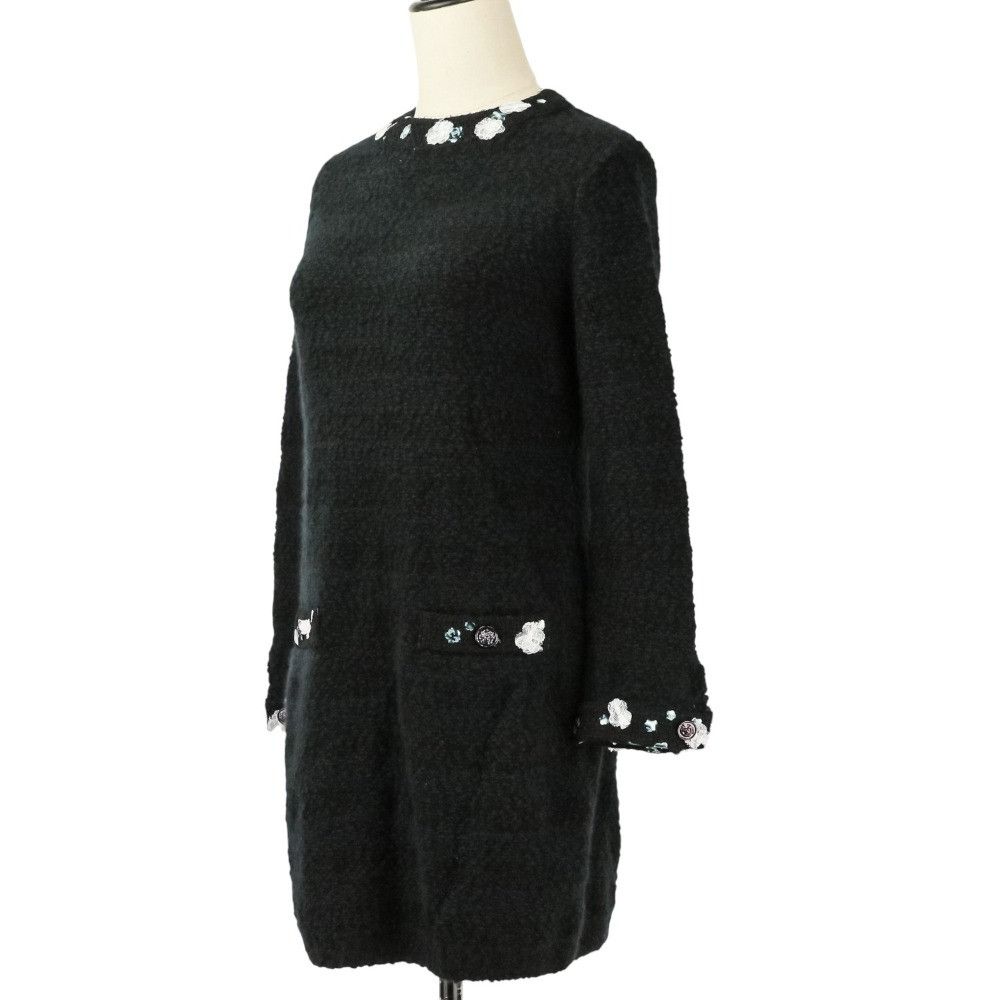 Chanel Chanel Chanel Coco Mark Cashmere Dress Textile Dresses P73597 DUTY FREE for USA Size ONE SIZE - 2 Thumbnail