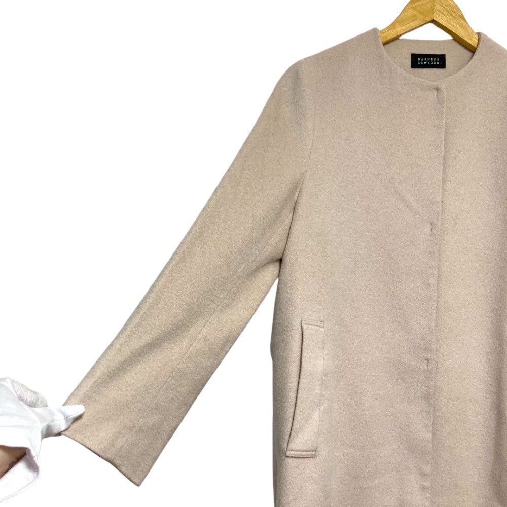 Other Other Barneys New York 100% Cashmere No Collar Long Coat Textile Outerwear DUTY FREE for USA Size ONE SIZE - 4 Thumbnail