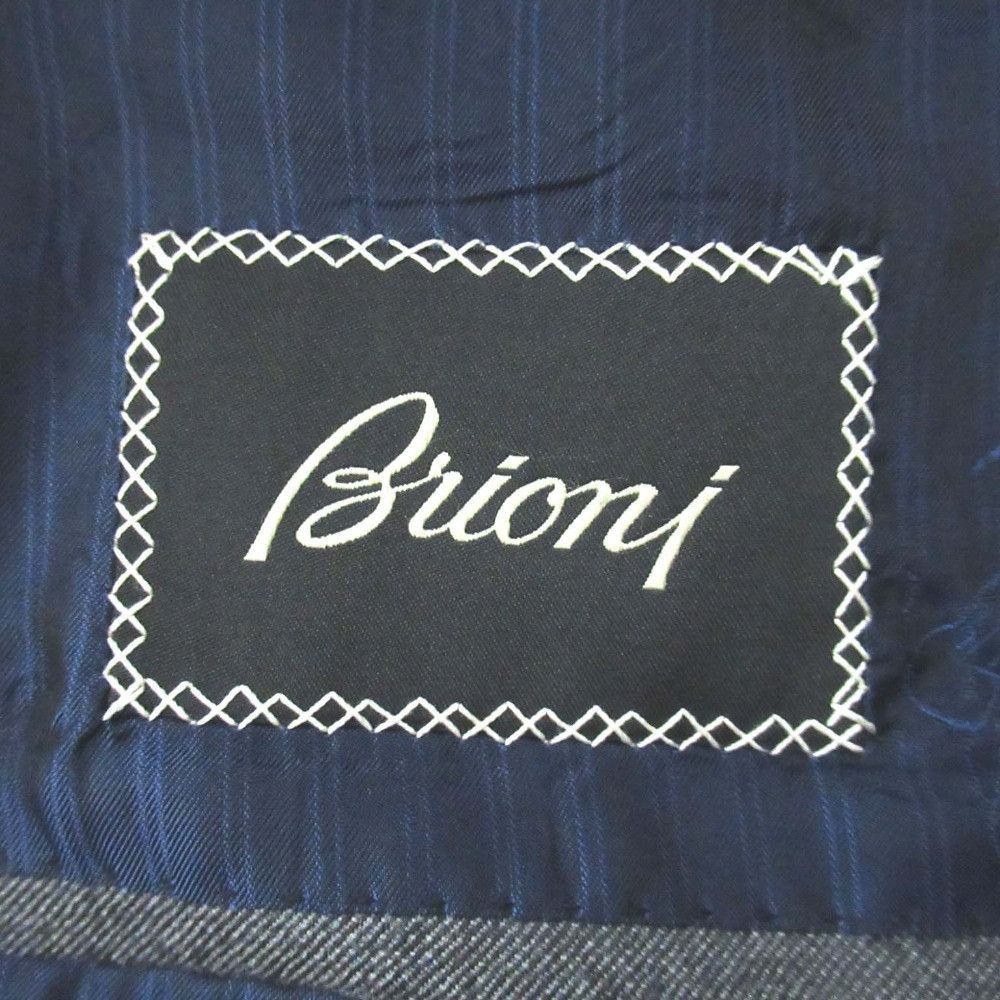 Other Other Brioni 3B Herringbone Pinstripe Suit Textile Suits DUTY FREE for USA Size ONE SIZE - 14 Thumbnail