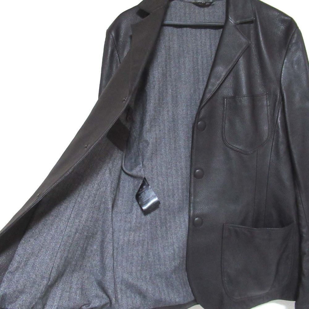 Giorgio Armani Giorgio Armani Giorgio Armani Deerskin Tailored Jacket Leather Outerwear DUTY FREE for USA Size ONE SIZE - 4 Thumbnail
