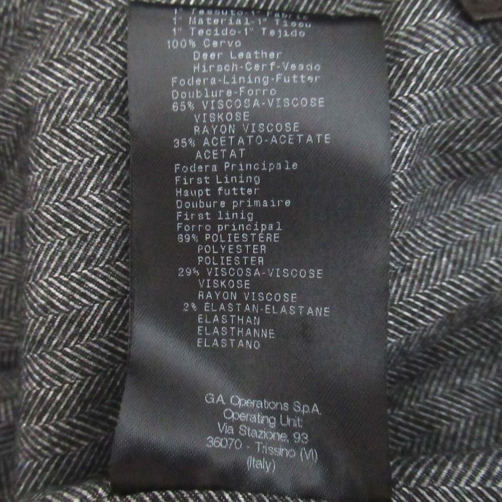 Giorgio Armani Giorgio Armani Giorgio Armani Deerskin Tailored Jacket Leather Outerwear DUTY FREE for USA Size ONE SIZE - 6 Thumbnail