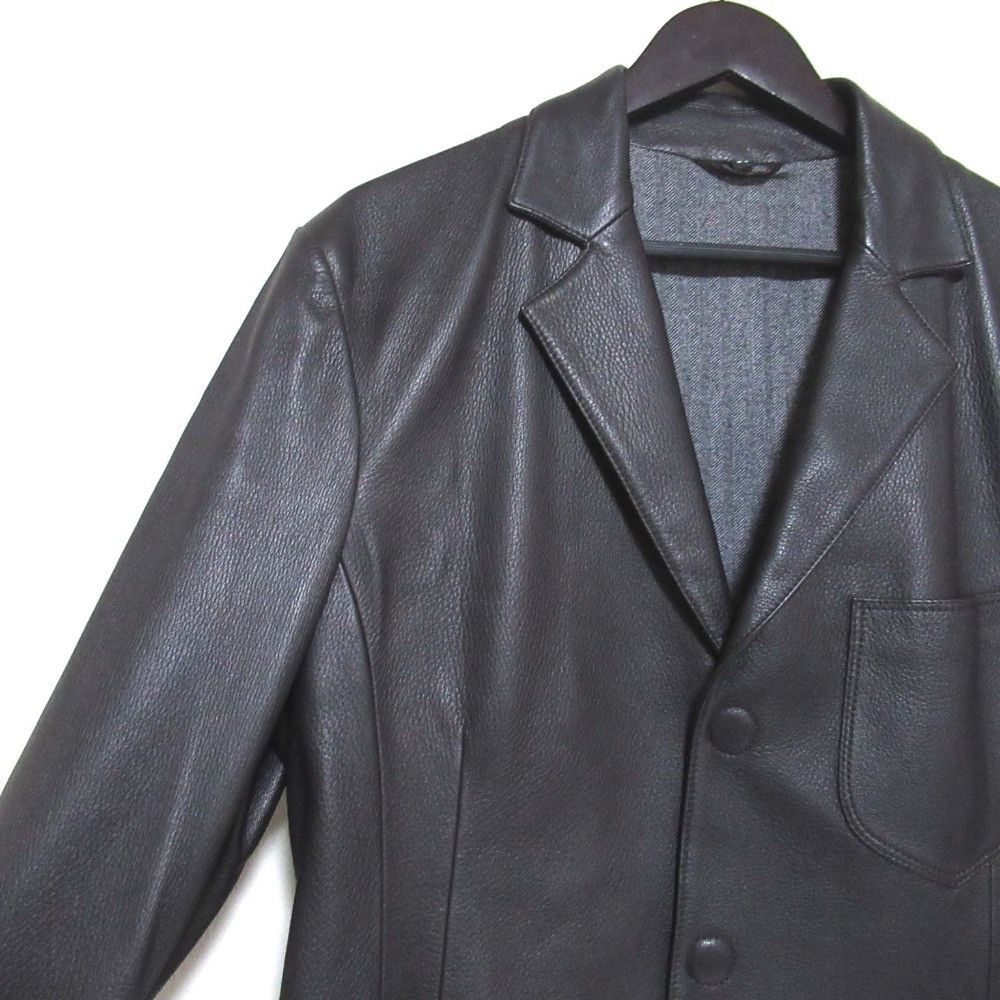 Giorgio Armani Giorgio Armani Giorgio Armani Deerskin Tailored Jacket Leather Outerwear DUTY FREE for USA Size ONE SIZE - 3 Thumbnail