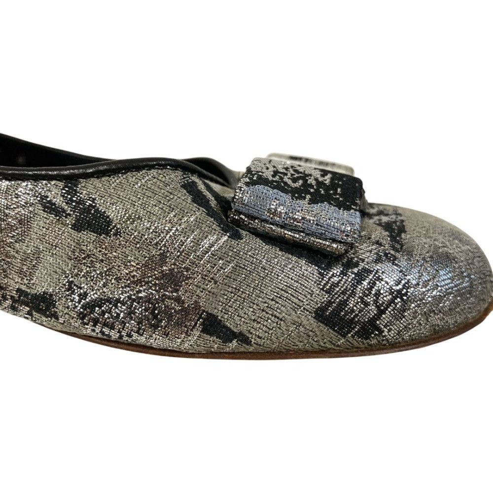 Salvatore Ferragamo Salvatore Ferragamo Salvatore Ferragamo Vara Bijou Ribbon Flat Pumps Leather Shoes DUTY FREE for USA Size ONE SIZE - 7 Thumbnail