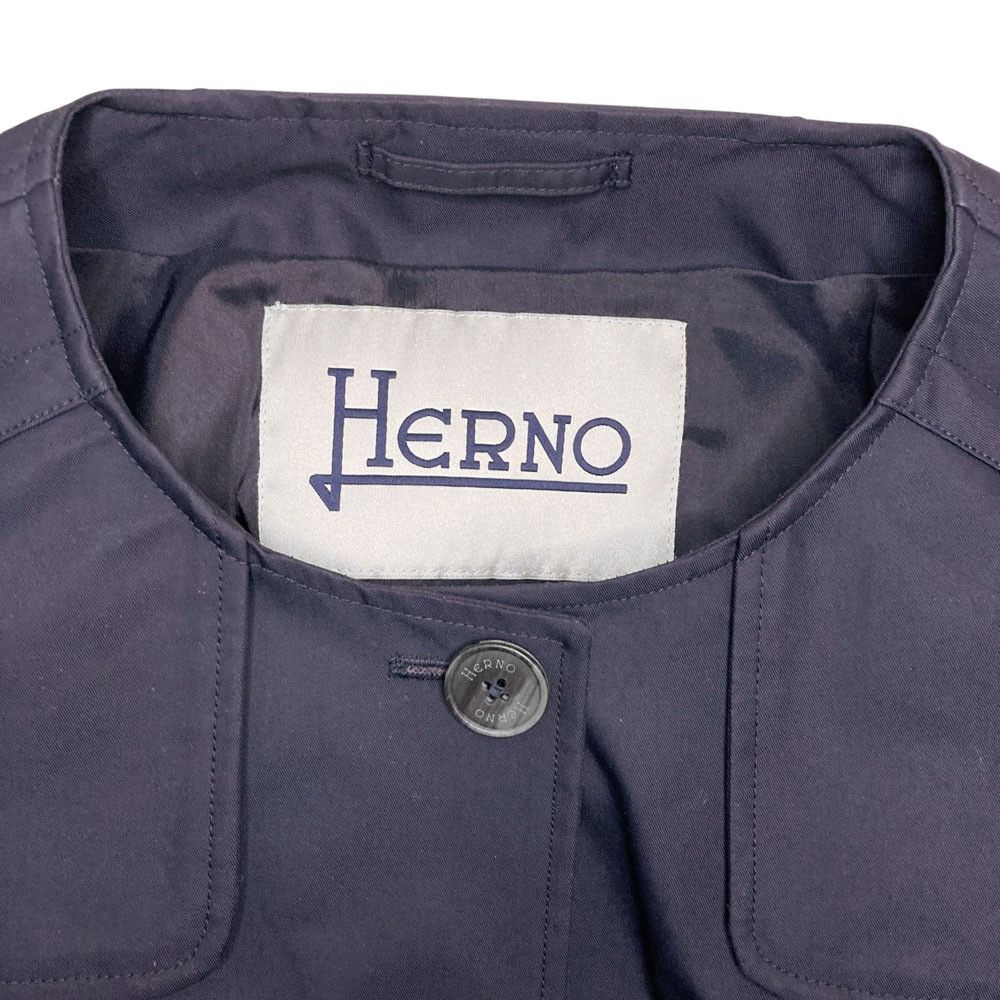 Other Other Herno No Collar Single Trench Coat Textile Outerwear DUTY FREE for USA Size ONE SIZE - 3 Thumbnail