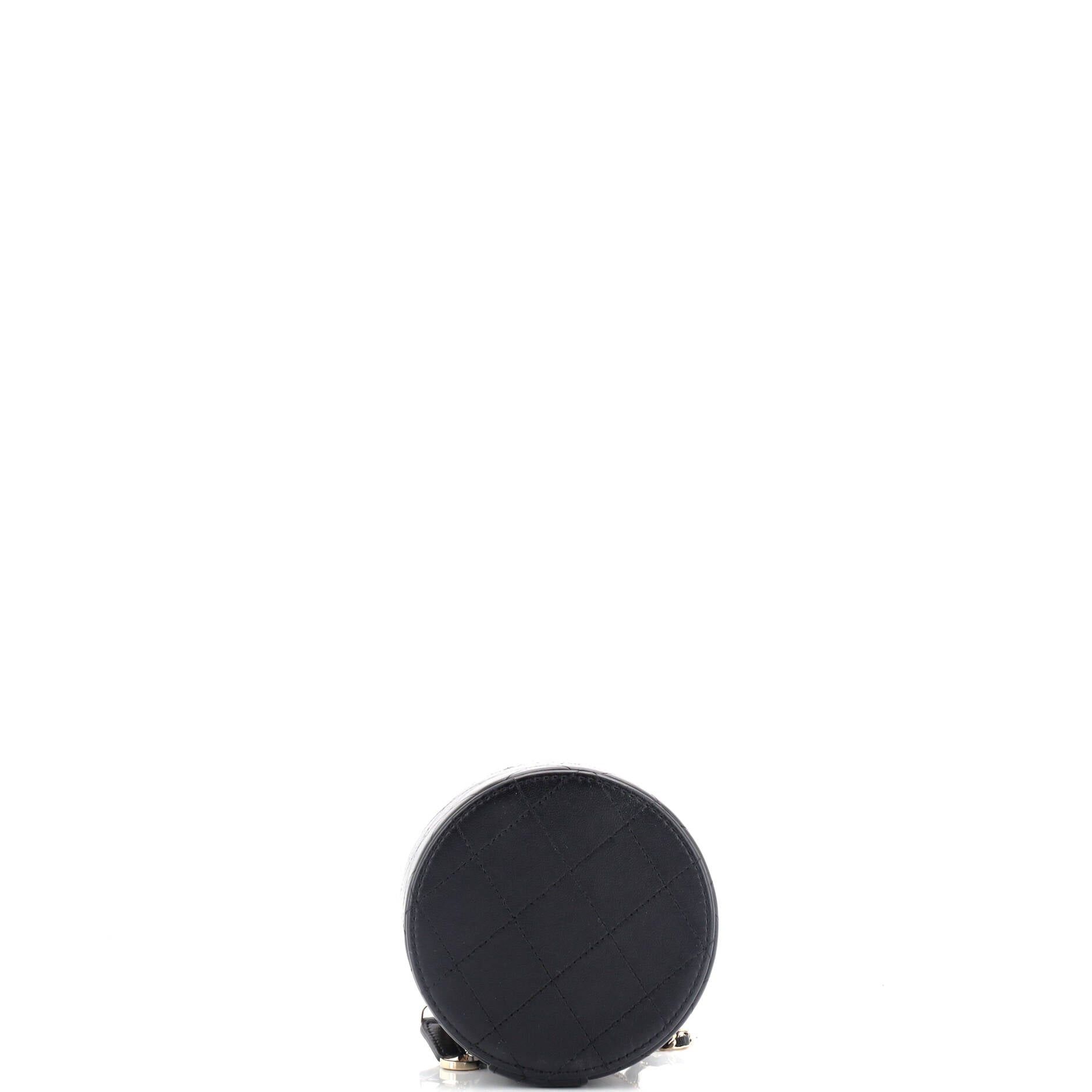 Chanel CC Round Vanity Case with Chain Size ONE SIZE - 4 Thumbnail