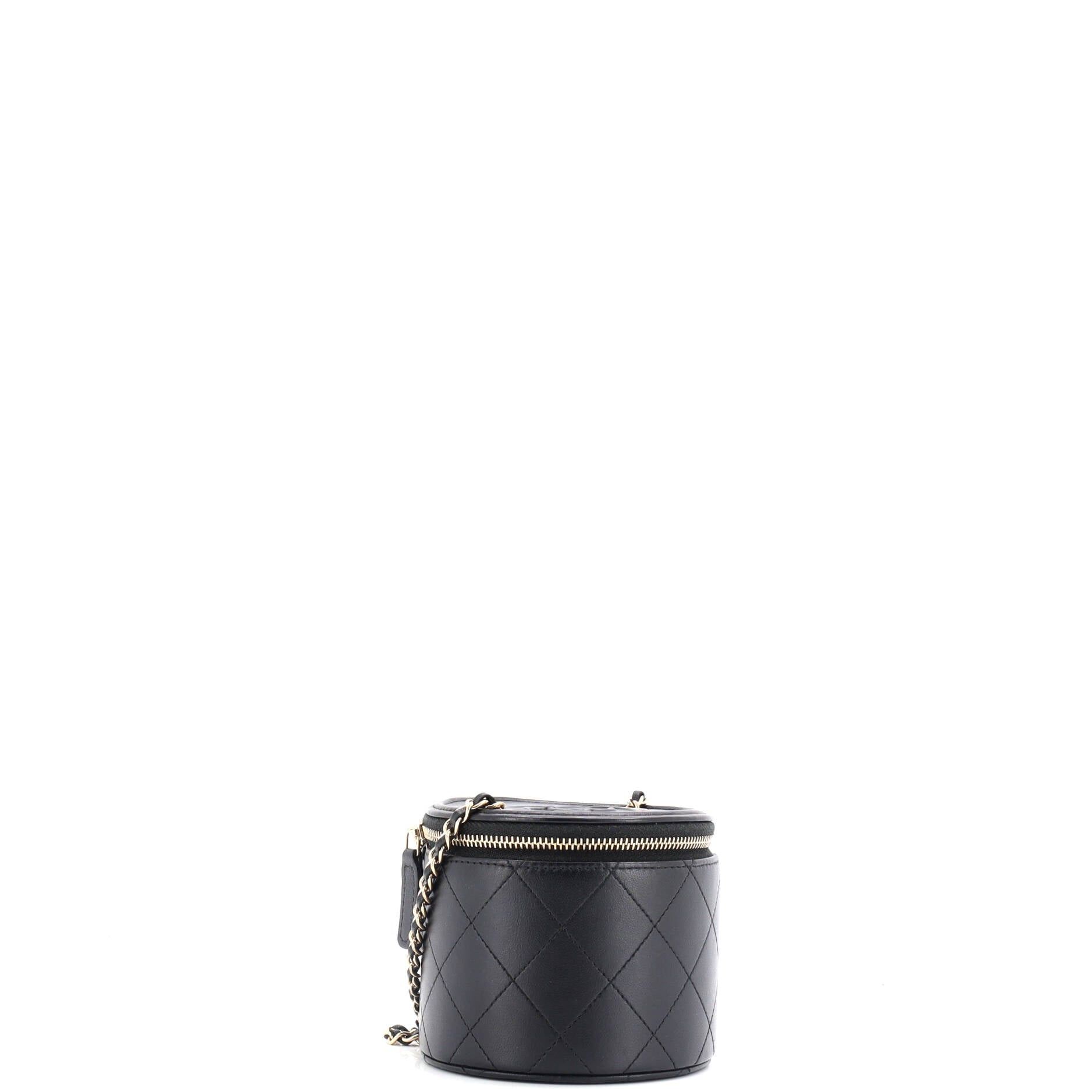 Chanel CC Round Vanity Case with Chain Size ONE SIZE - 2 Thumbnail