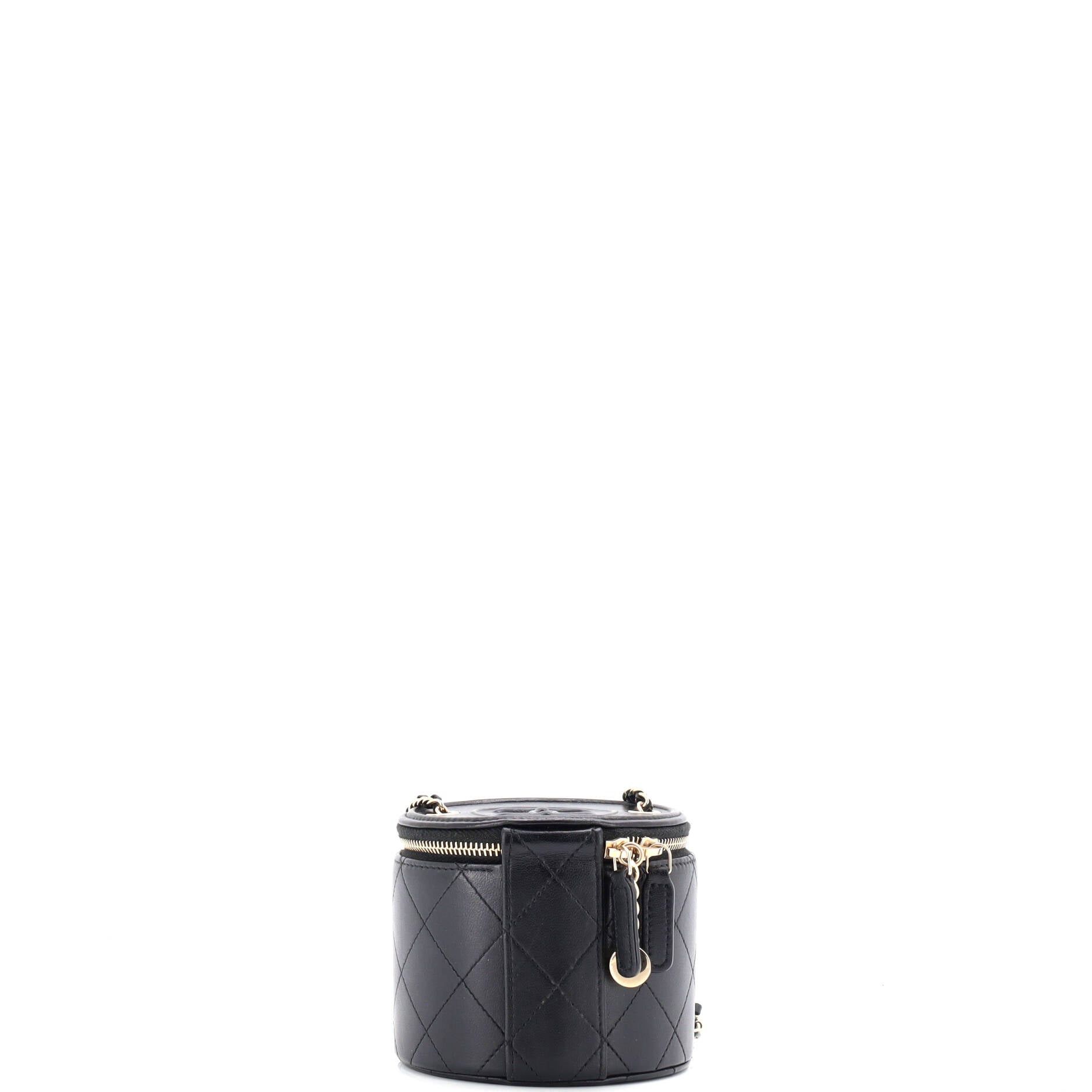Chanel CC Round Vanity Case with Chain Size ONE SIZE - 3 Thumbnail