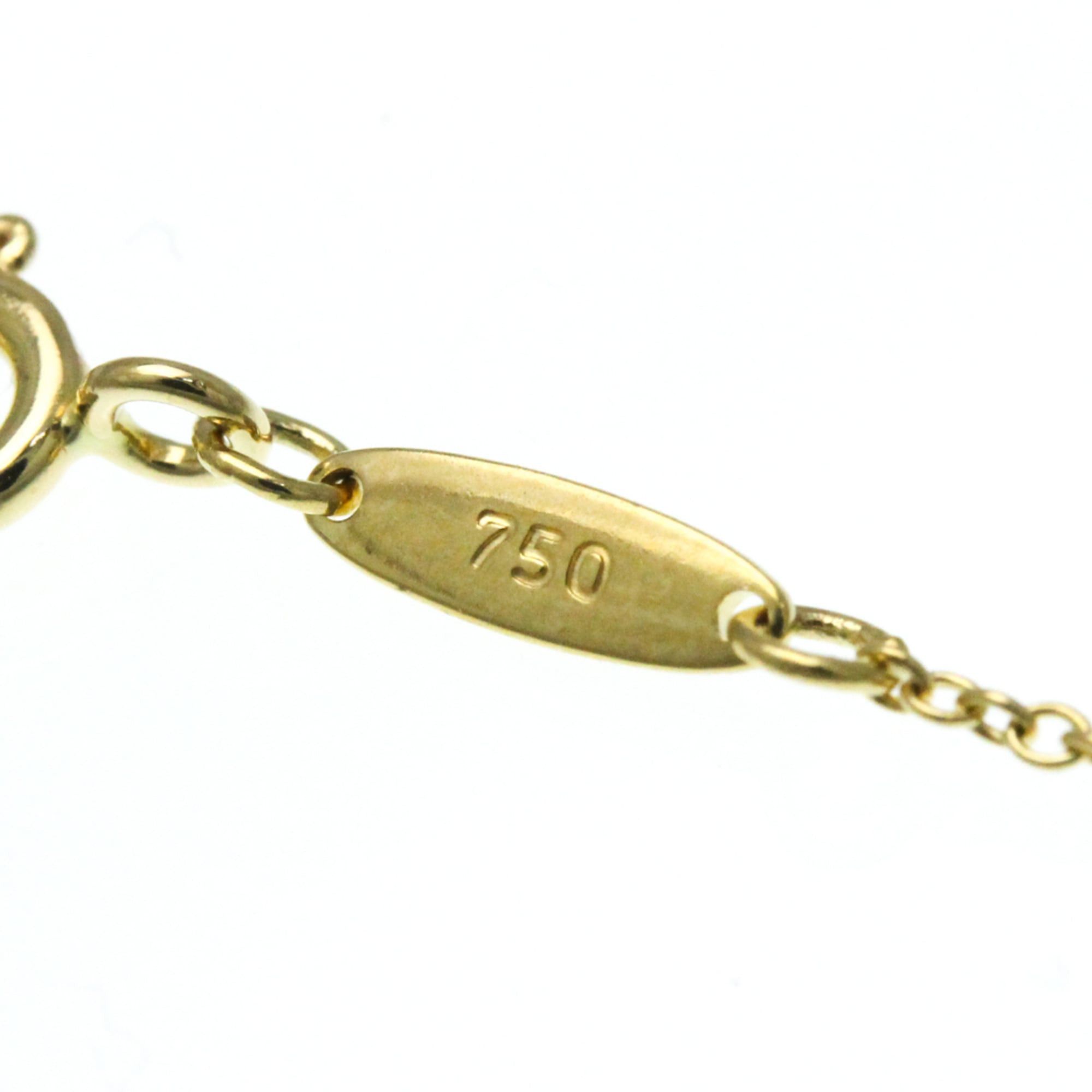 Tiffany & Co. Tiffany Open Heart Lock Crystal Necklace Yellow Gold (18K) Crystal Men,Women Fashion Pendant Necklace (Gold) Size ONE SIZE - 8 Thumbnail