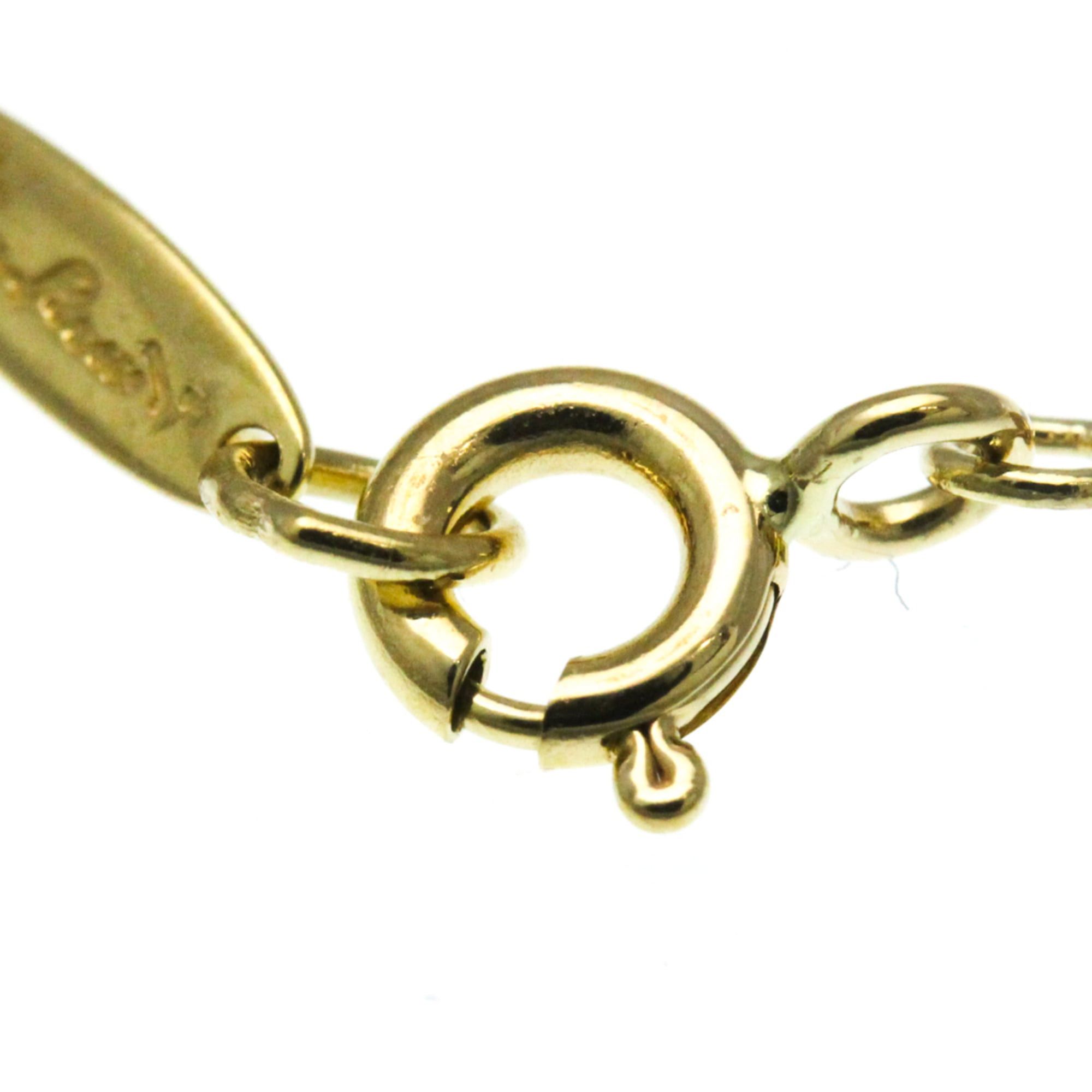 Tiffany & Co. Tiffany Open Heart Lock Crystal Necklace Yellow Gold (18K) Crystal Men,Women Fashion Pendant Necklace (Gold) Size ONE SIZE - 7 Thumbnail