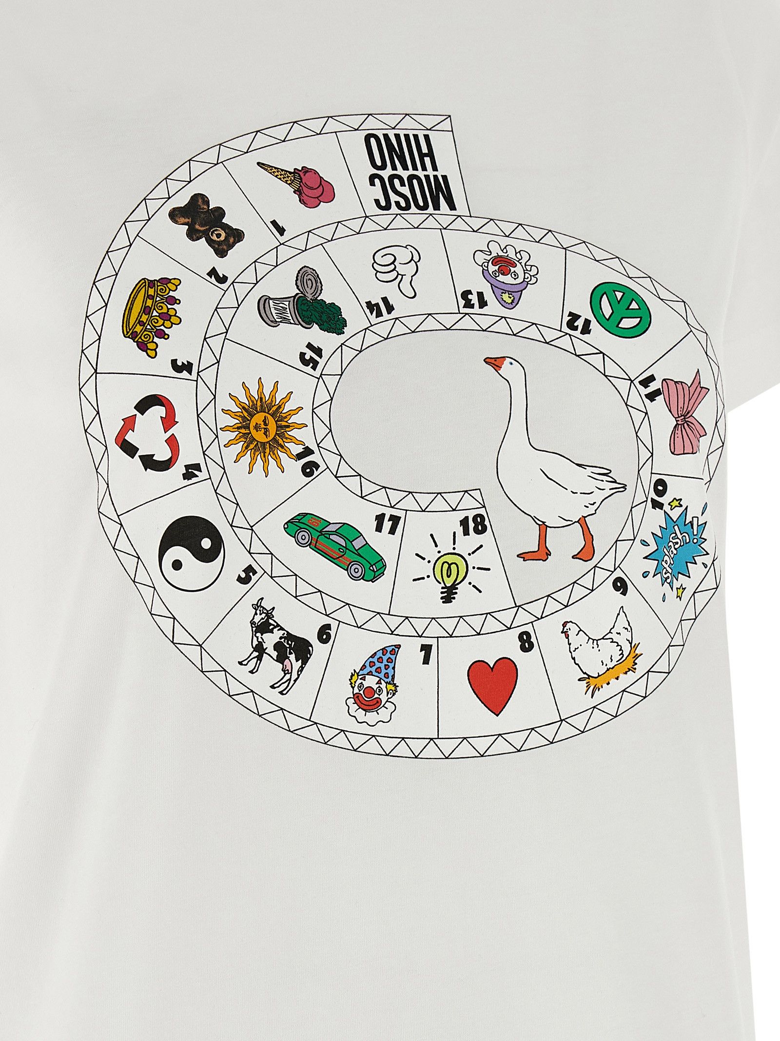 Moschino 'Gioco Dell'Oca' T-Shirt Size S / US 4 / IT 40 - 4 Thumbnail