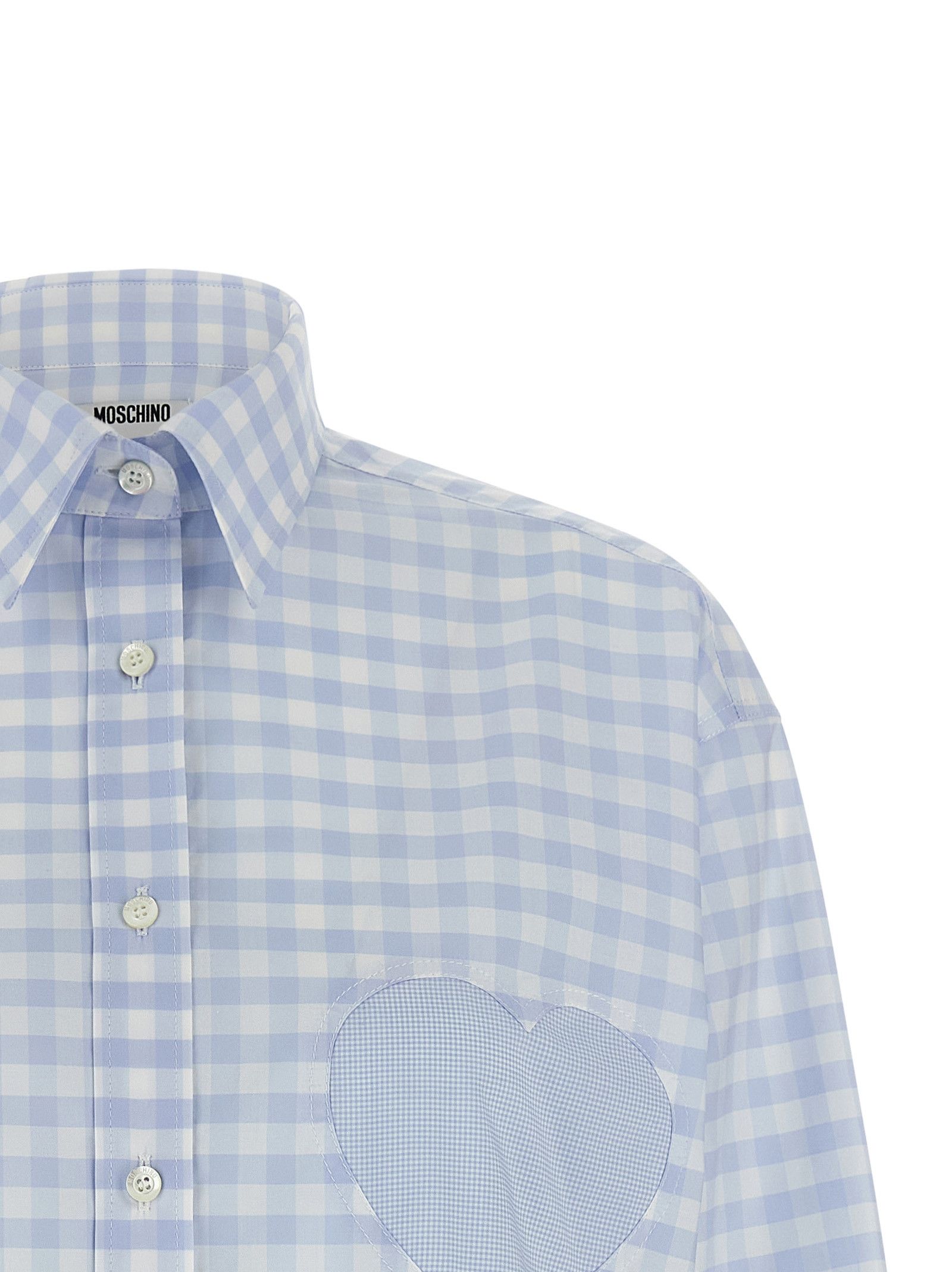 Moschino 'Heart' Vichy Shirt Size S / US 4 / IT 40 - 3 Thumbnail